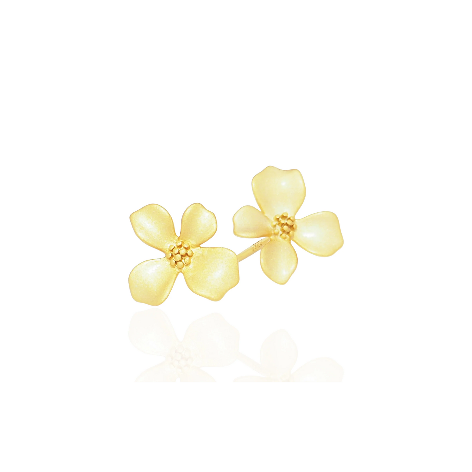 18K Gold Vermeil Daisy Flower Stud Earring