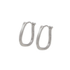 Sterling Silver Dainty Twisted Hoop Earrings
