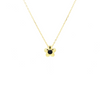 18k Gold Vermeil Mod Flower Necklace