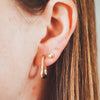 18k Gold Vermeil Dainty Twisted Hoop Earrings