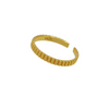 18K Gold Vermeil Striped Band Ring