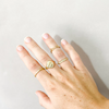 18K Gold Vermeil Sunflower Signet Ring