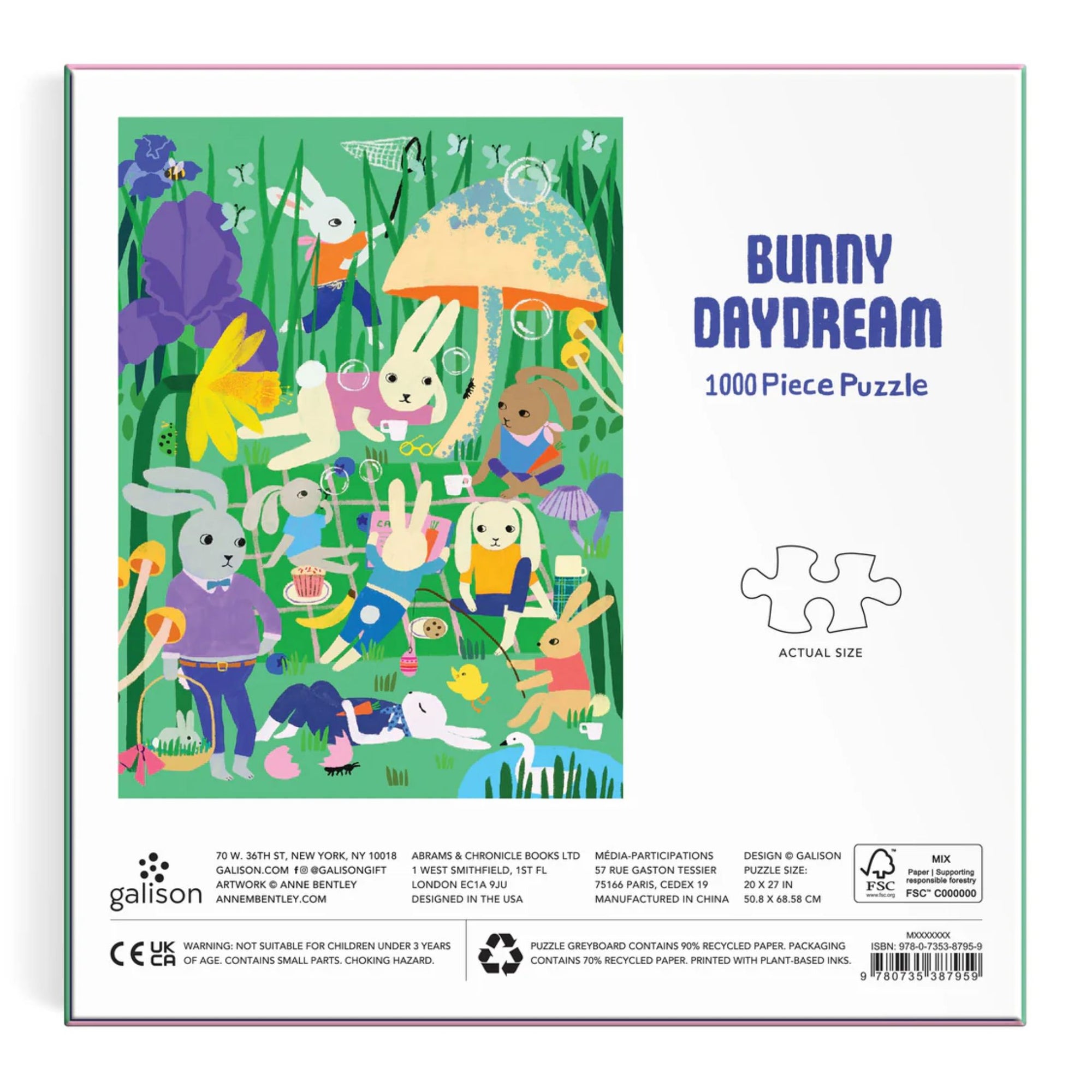 Bunny Daydream Puzzle 1000pc