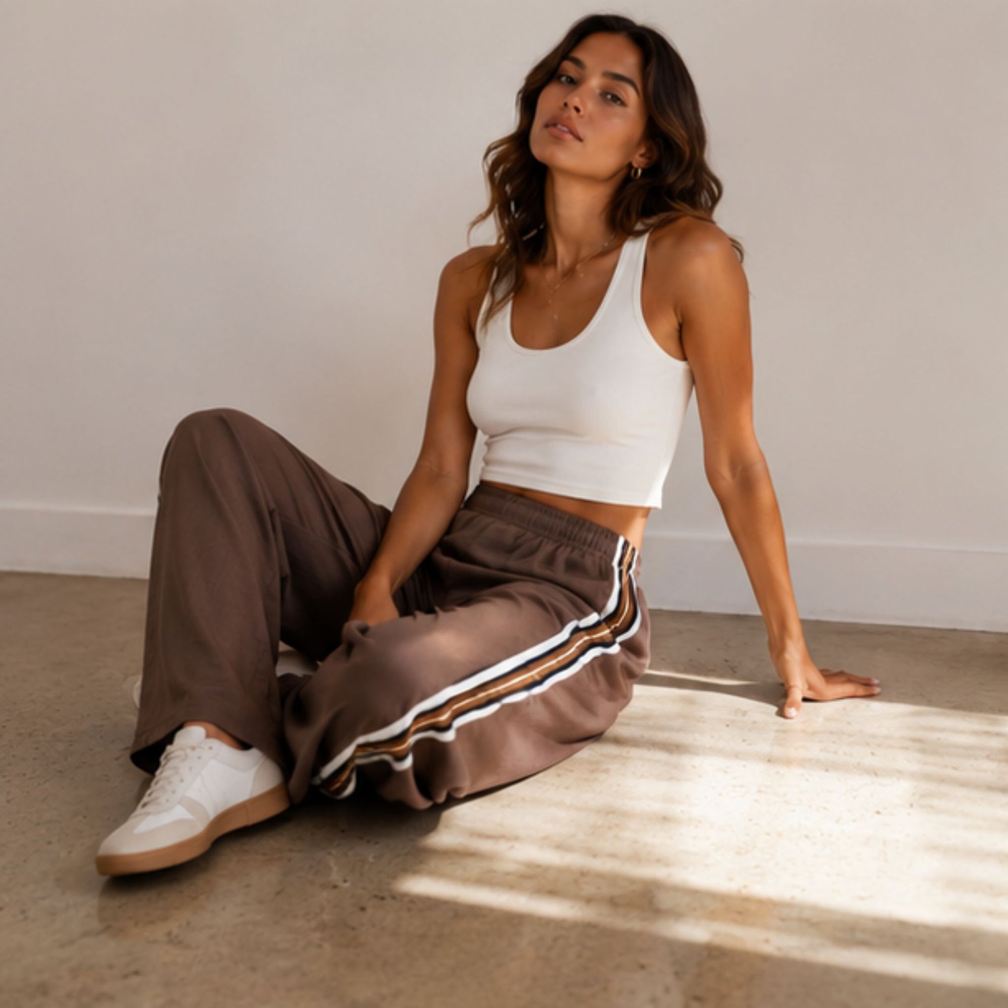 Choc Pant Brown Stripe