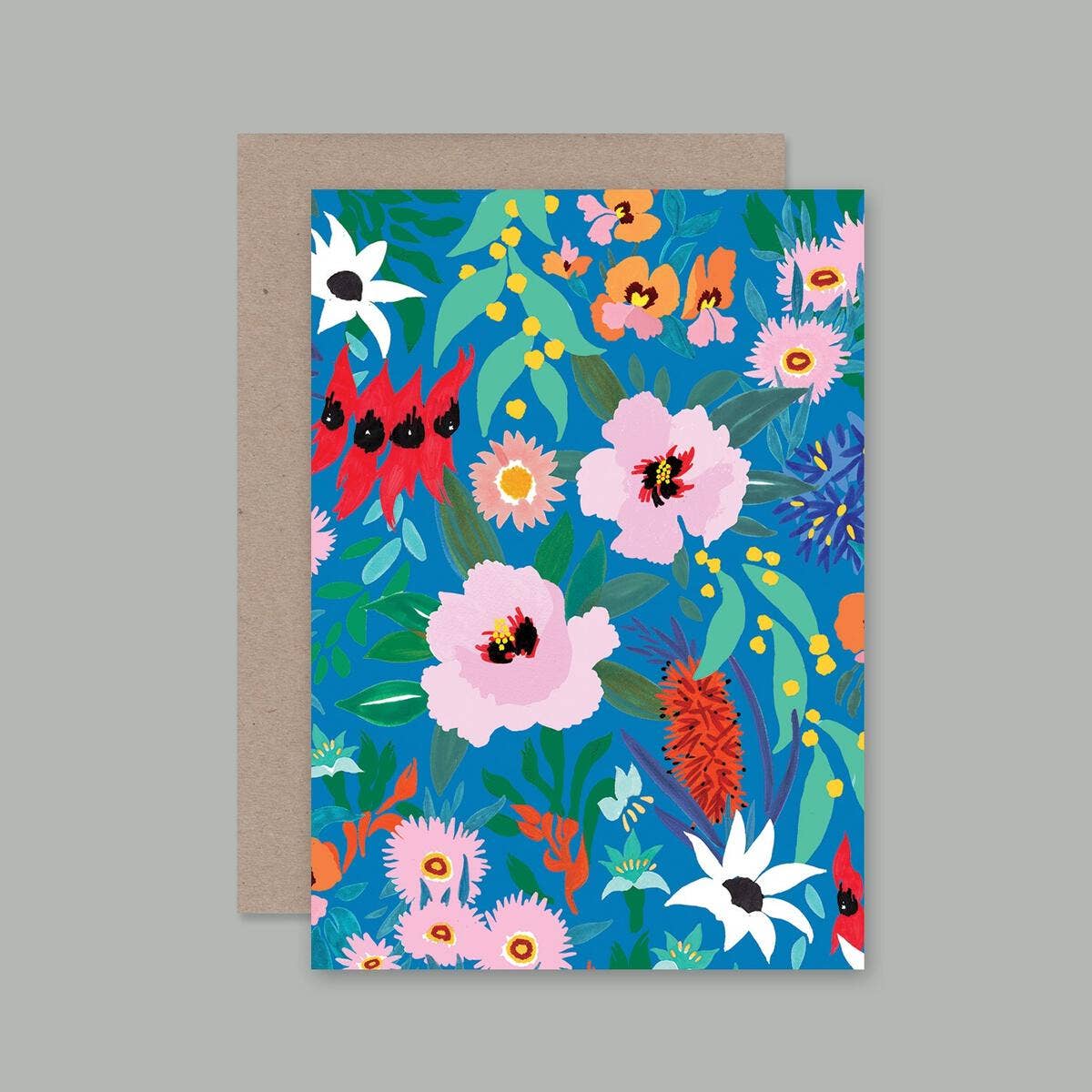 Greeting Card Flower Dance