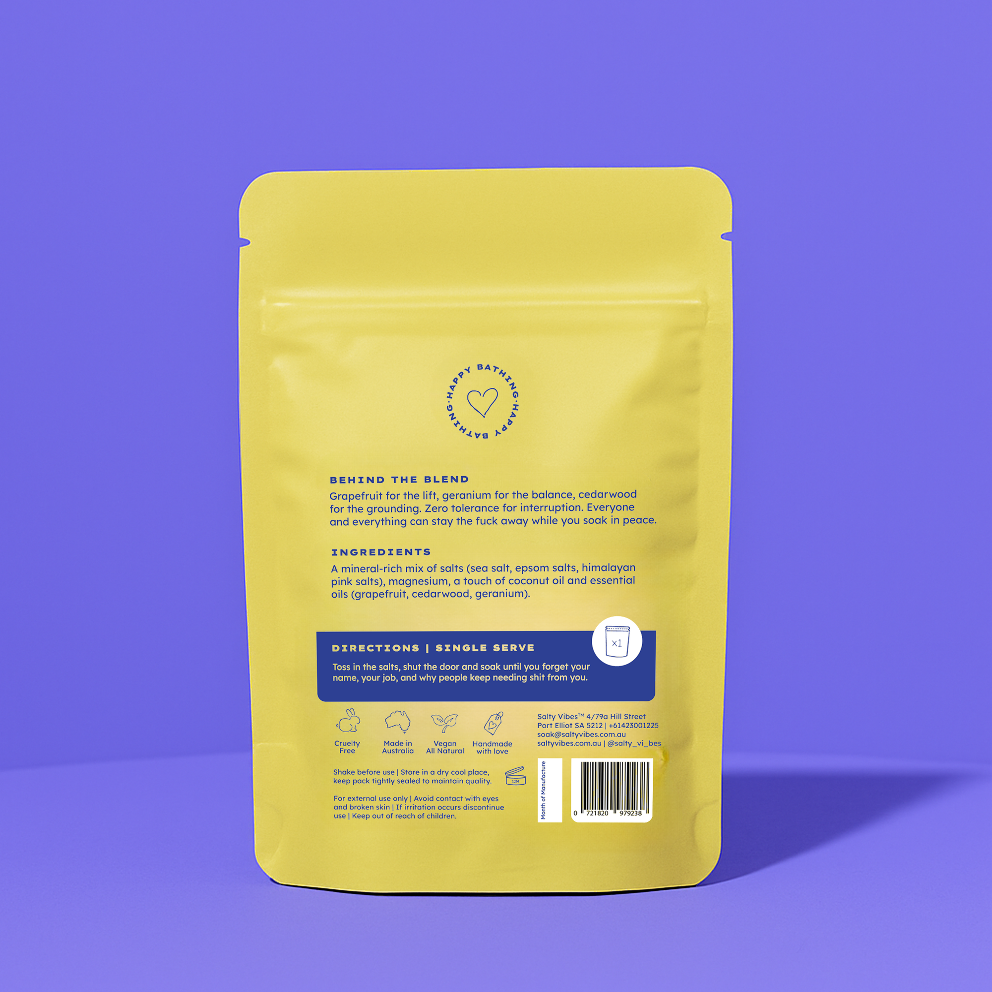 Salty Vibes Bath Salts Chill LMTFA