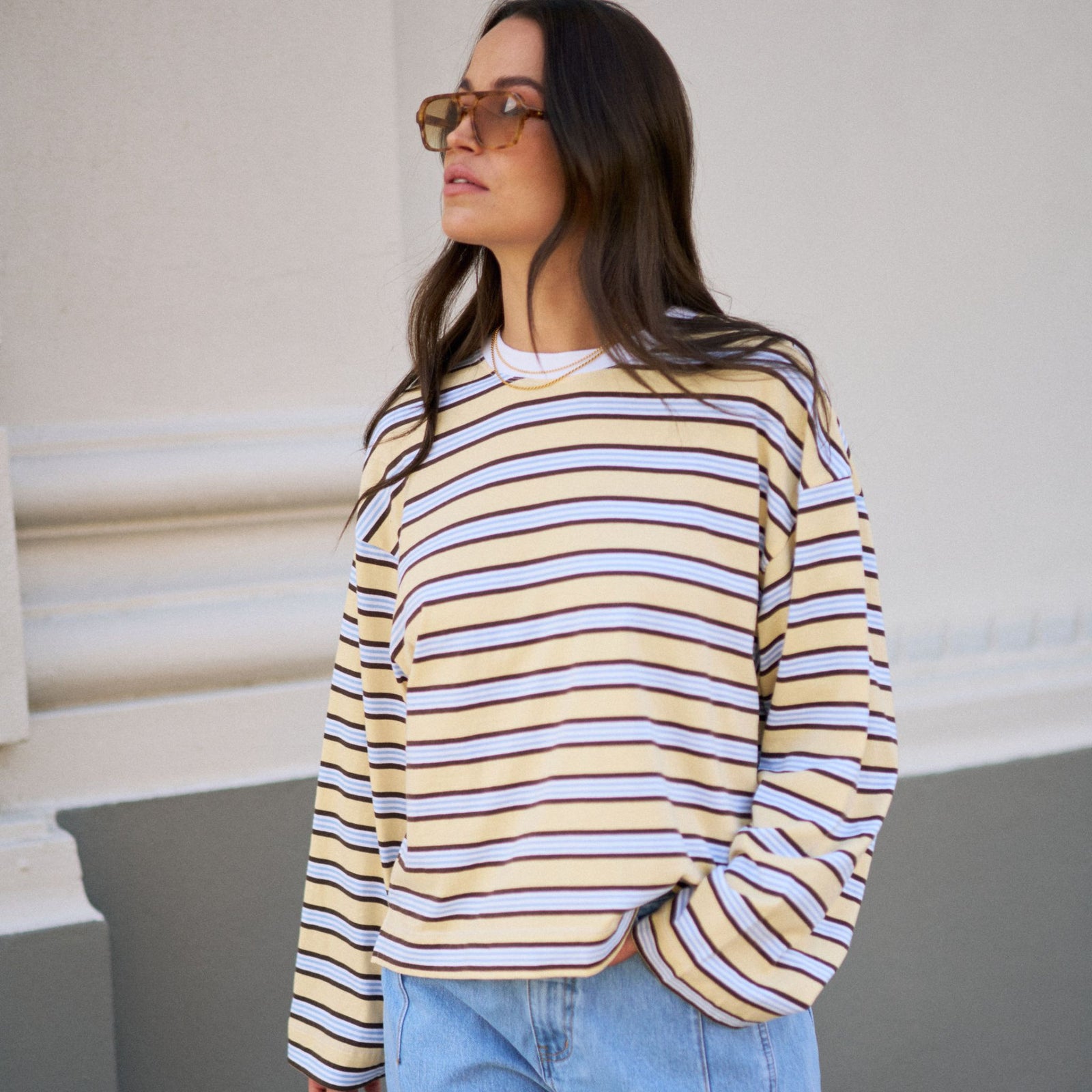 Beau Long Sleeve Slouchy Tee