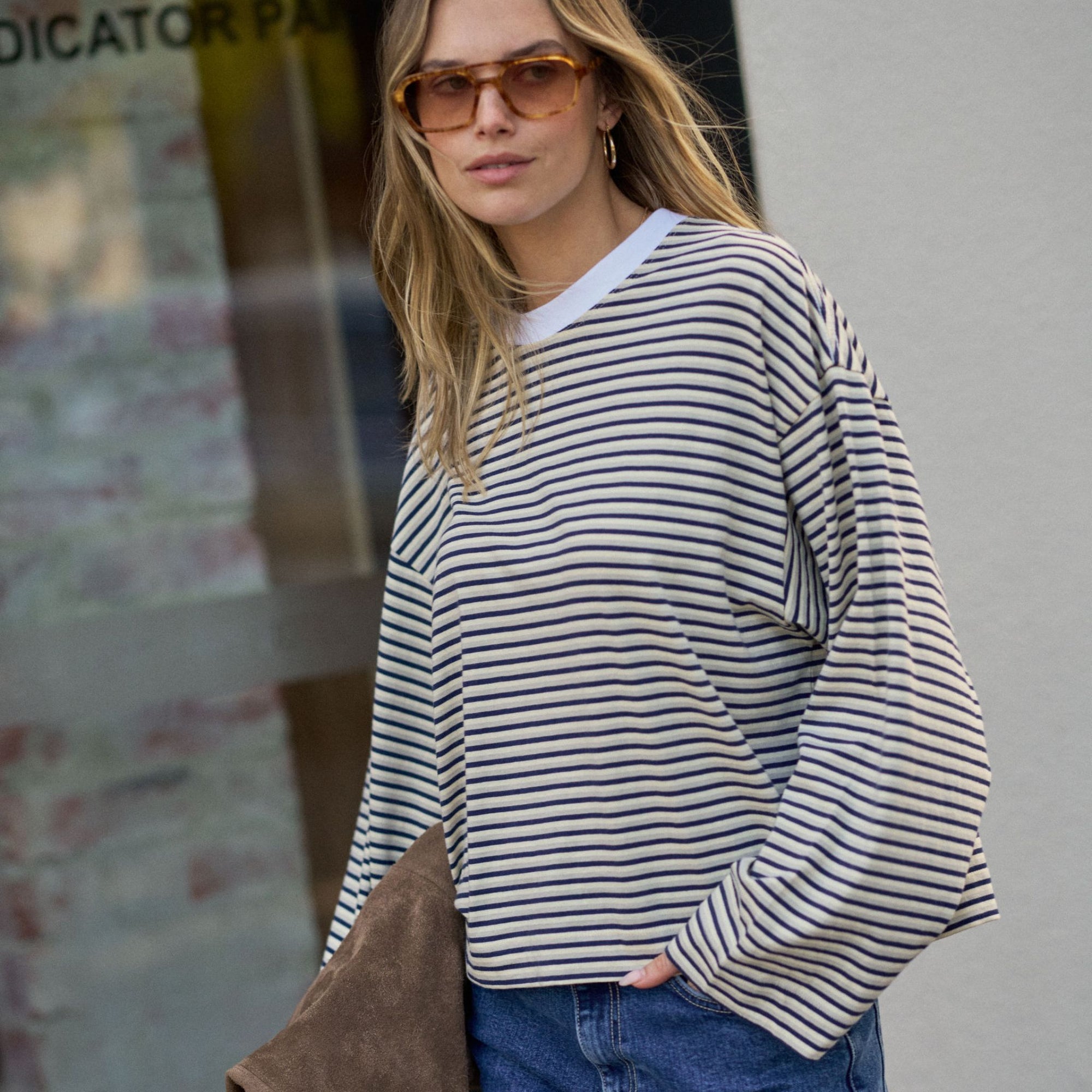 Beau Long Sleeve Slouchy Tee