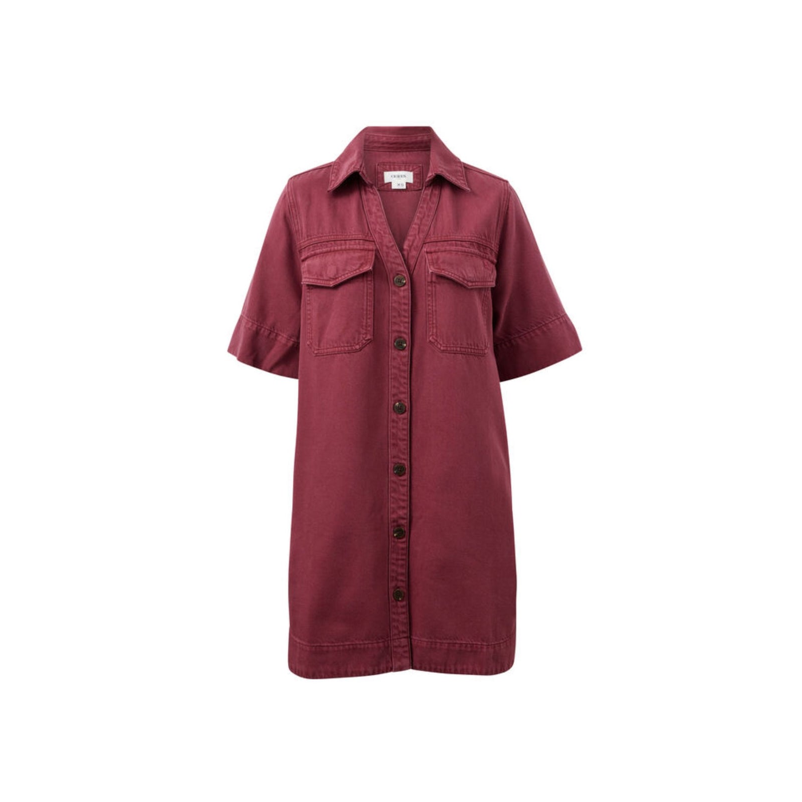 Bonnie Relaxed Shirt Dress Mulberry