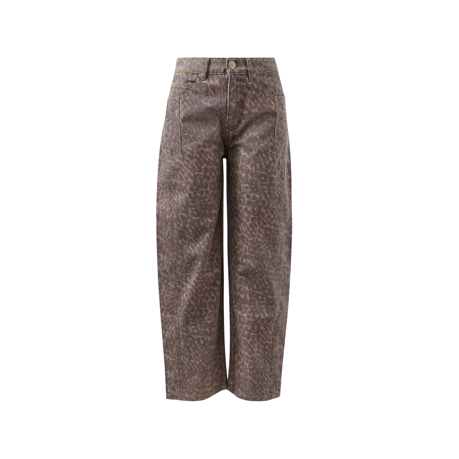 Harper Barrel Jean Leopard
