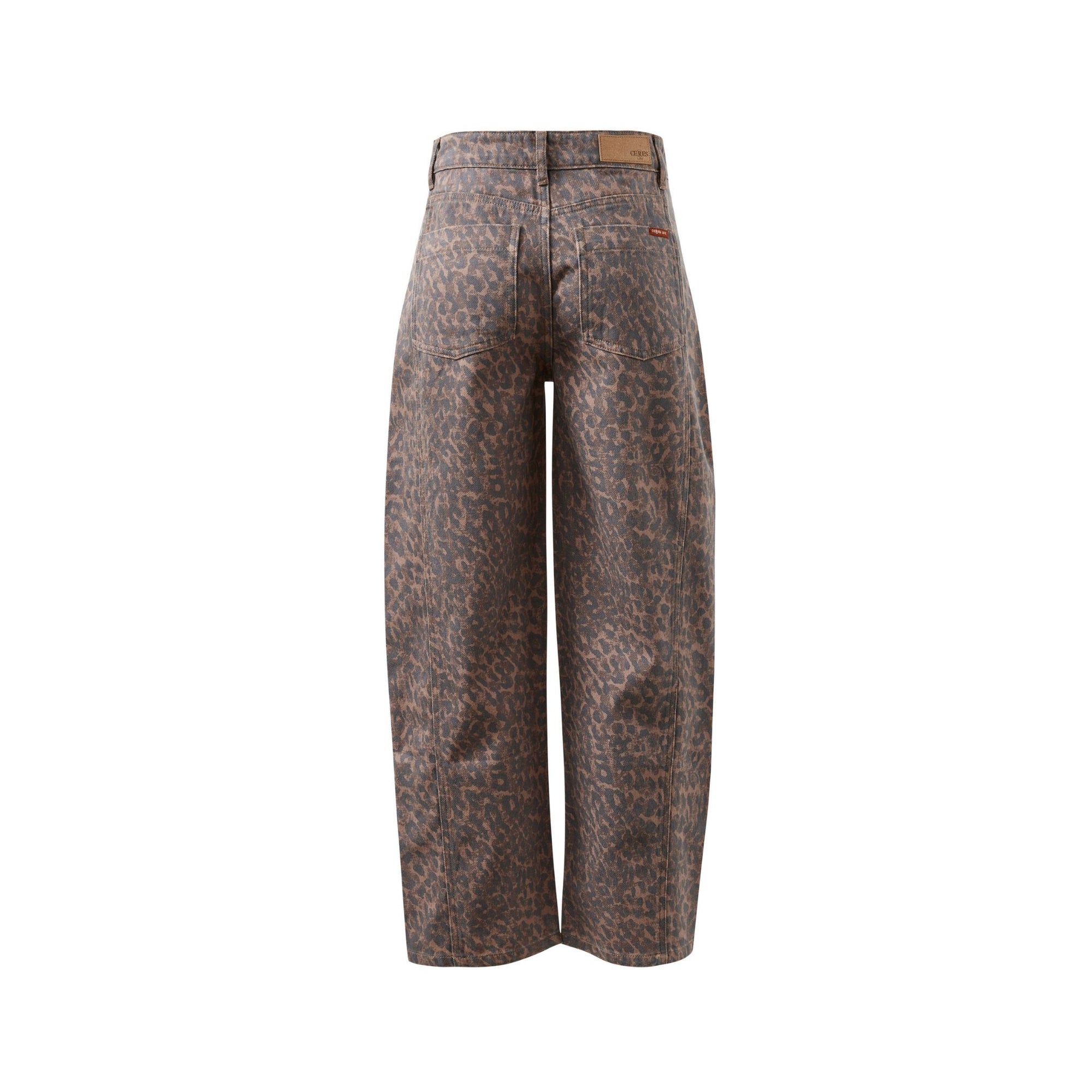 Harper Barrel Jean Leopard