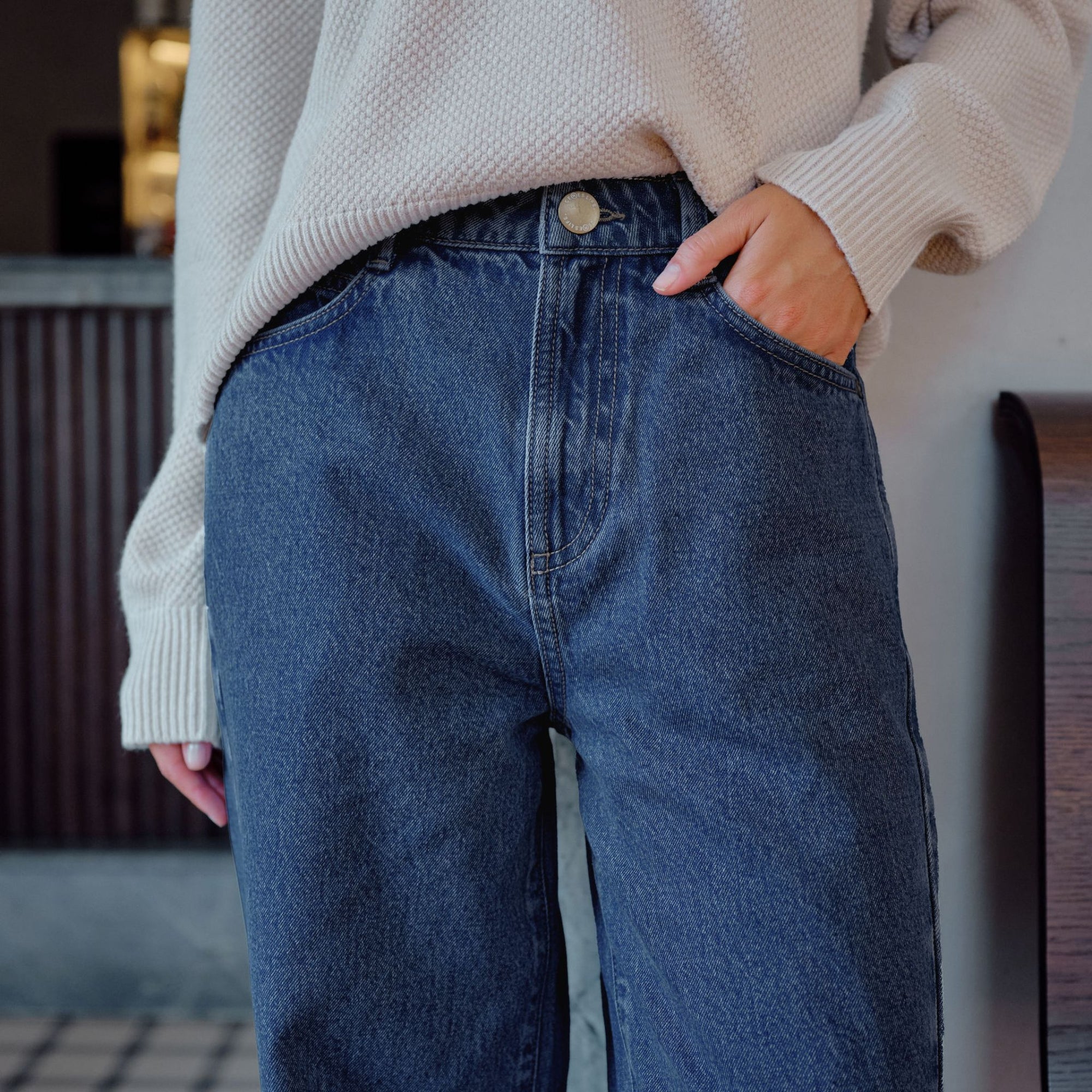 Leah Tapered Barrel Jean