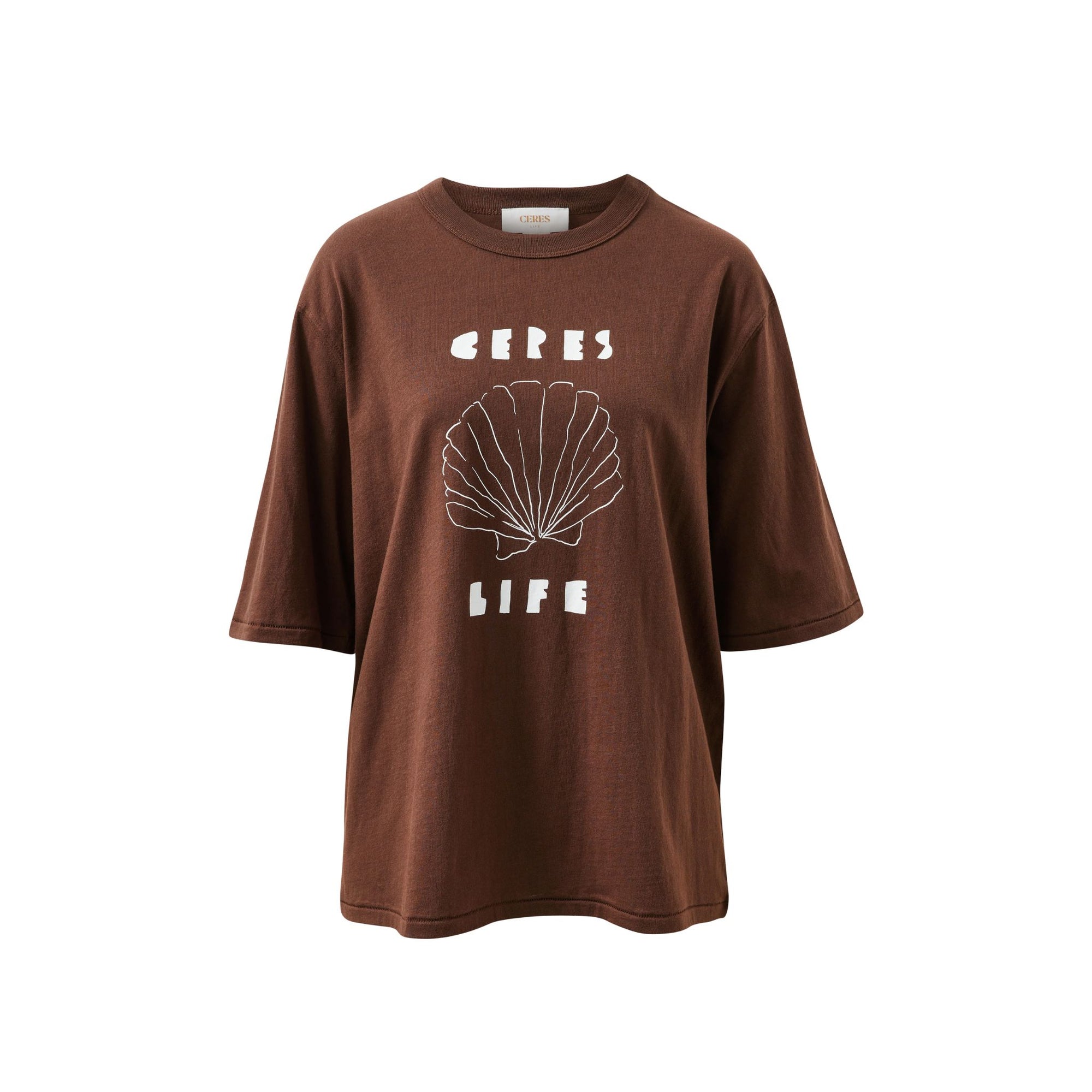 Luna Oversized Tee Brunette Milk