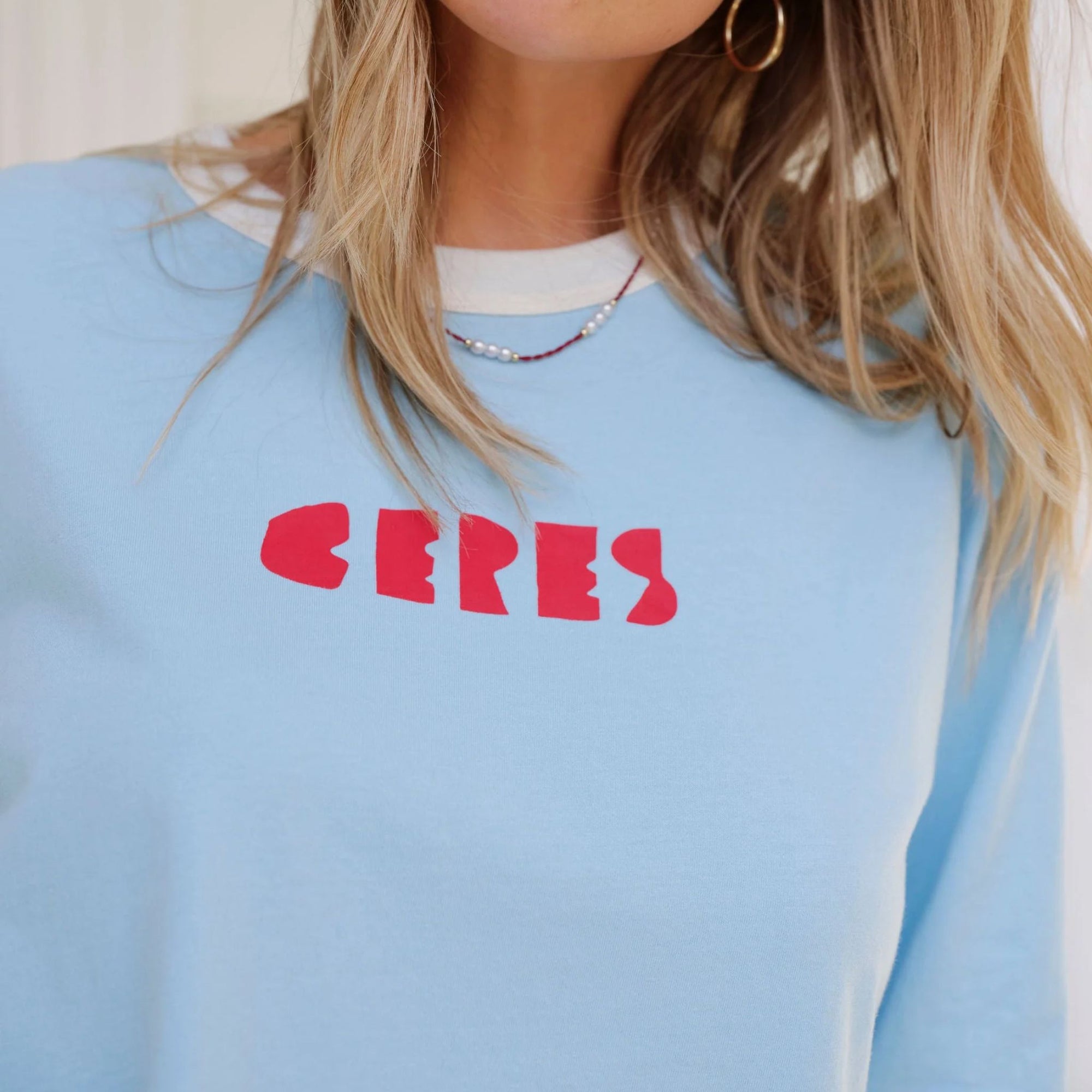 Luna Oversized Tee Fresh Blue