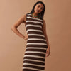 Margot Mesh Knit Tank Midi Dress