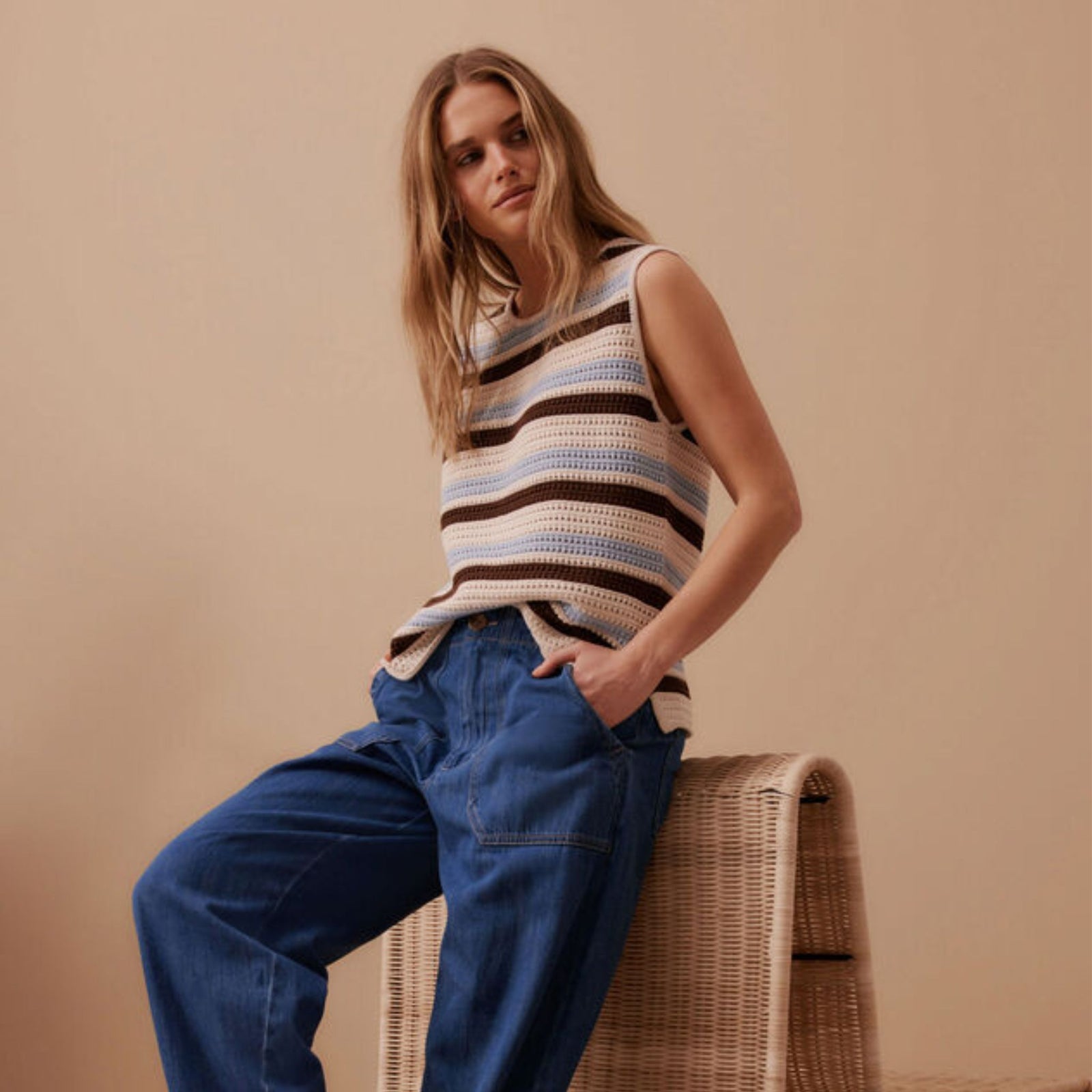 Margot Mesh Knit Tank