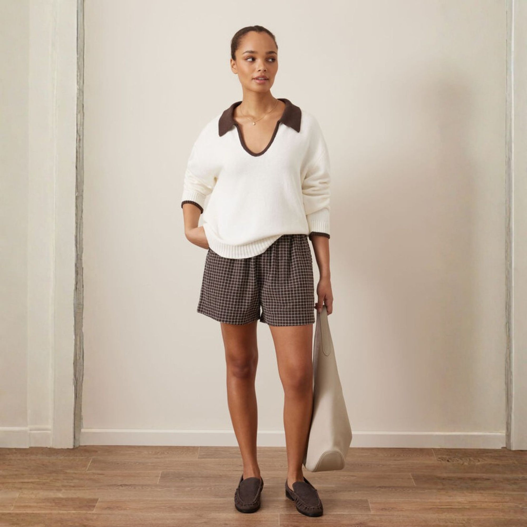 Mila Short Chocolate Check