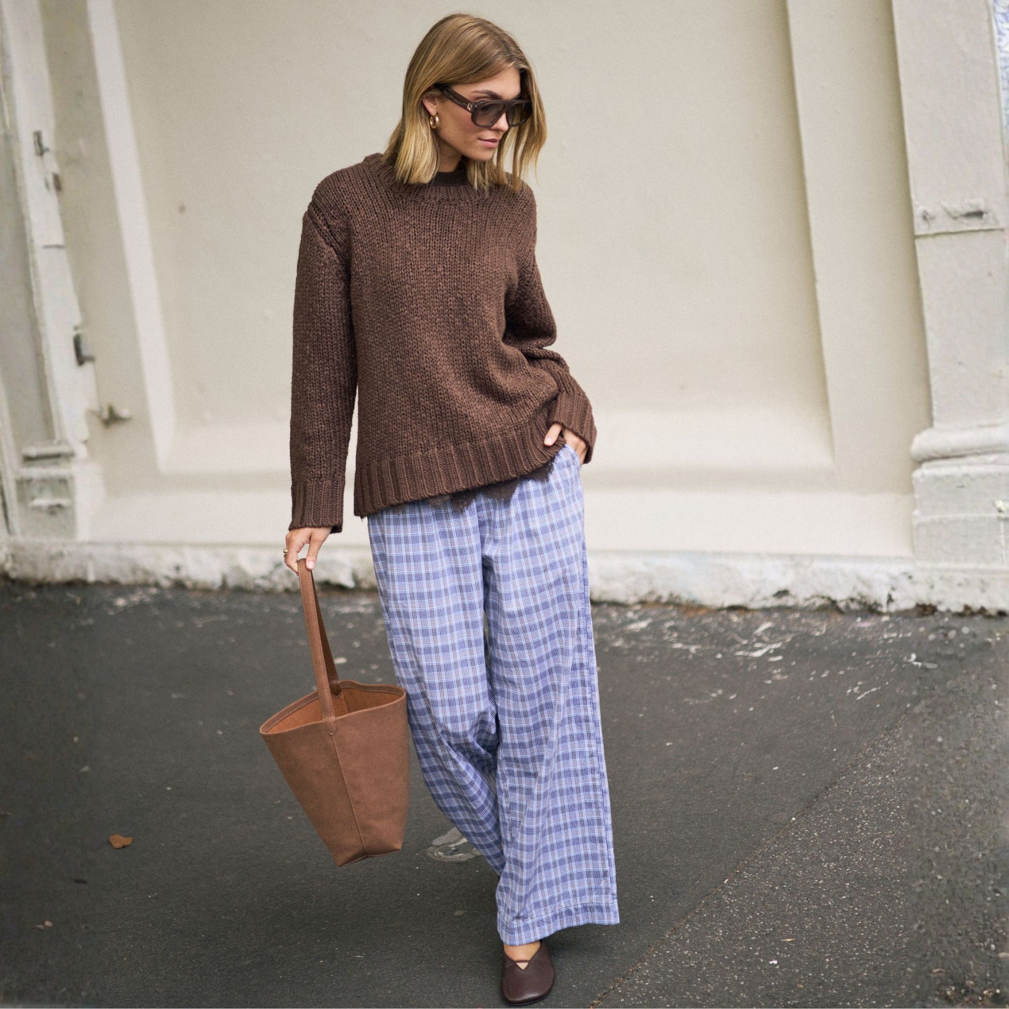 Sage Chunky Knit Crew