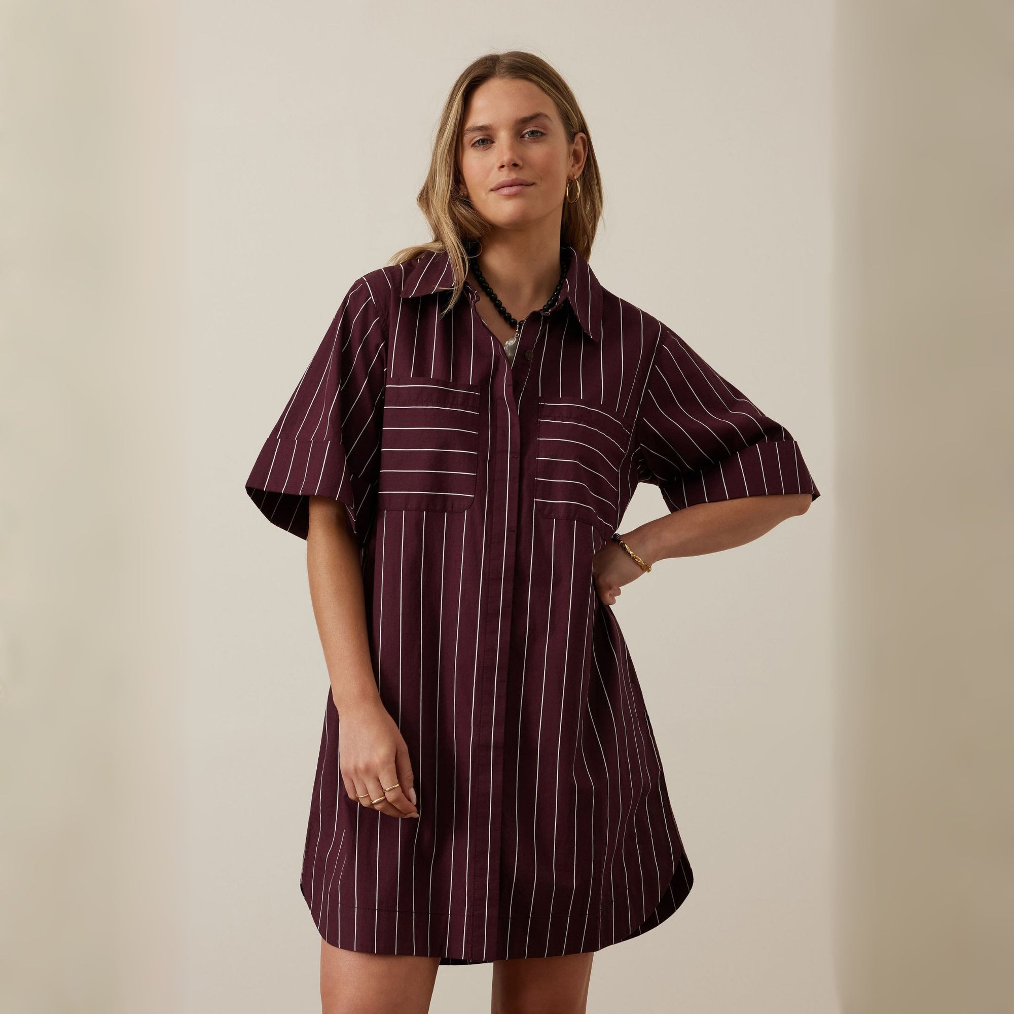 Sara Mini Shirt Dress