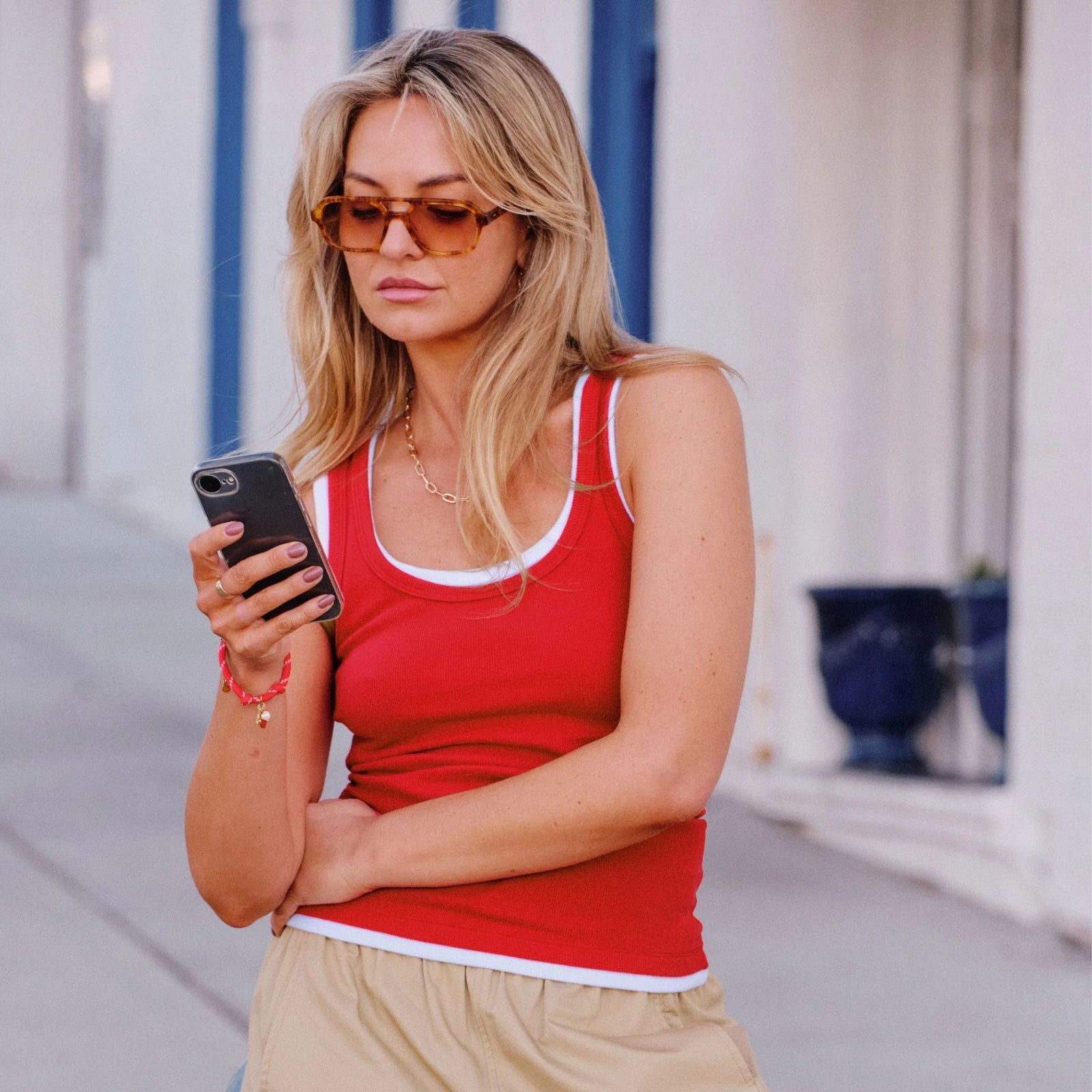 Skylar Layered Rib Tank