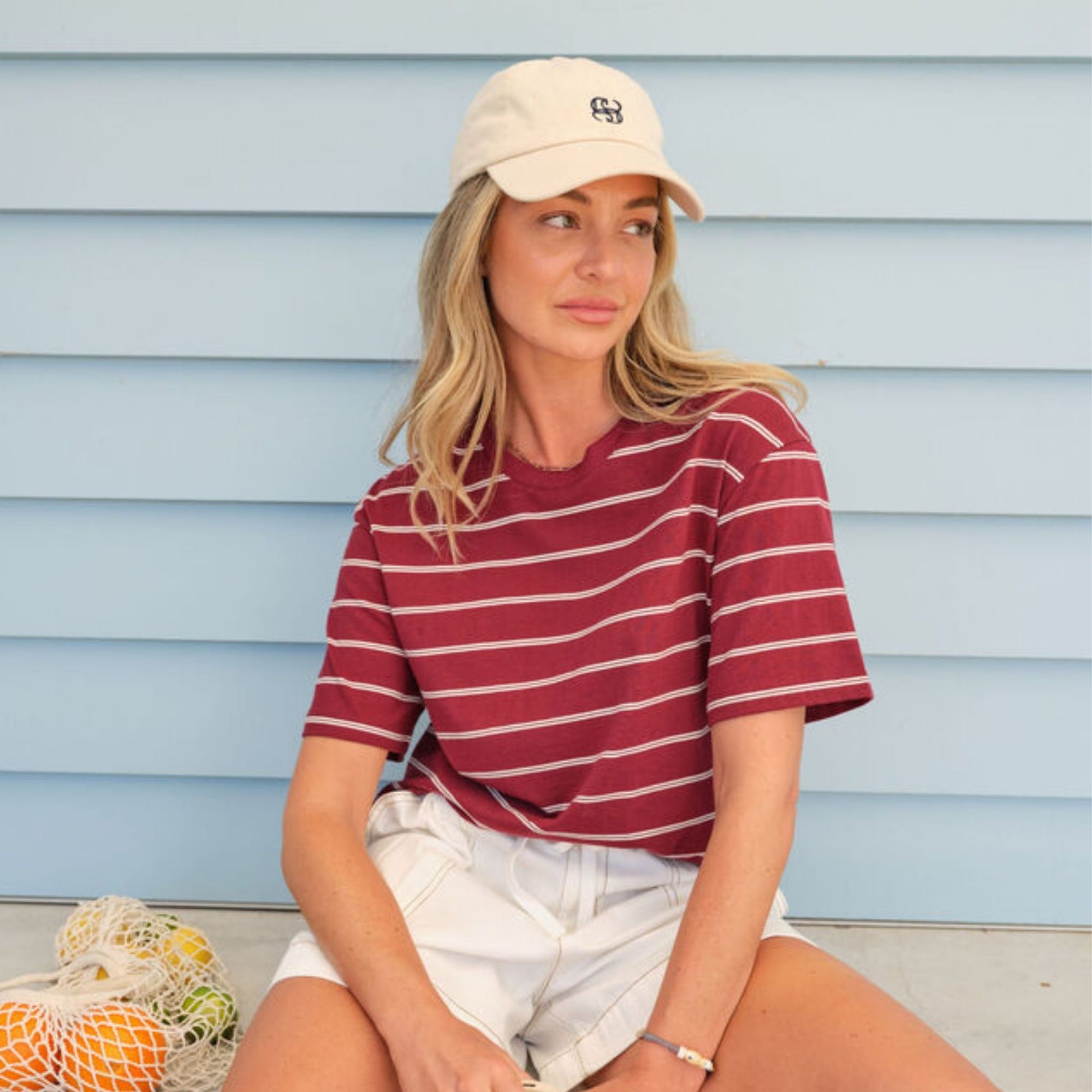Stevie Slouchy Stripe Tee