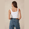 Zaeli Rib Square Neck Tank