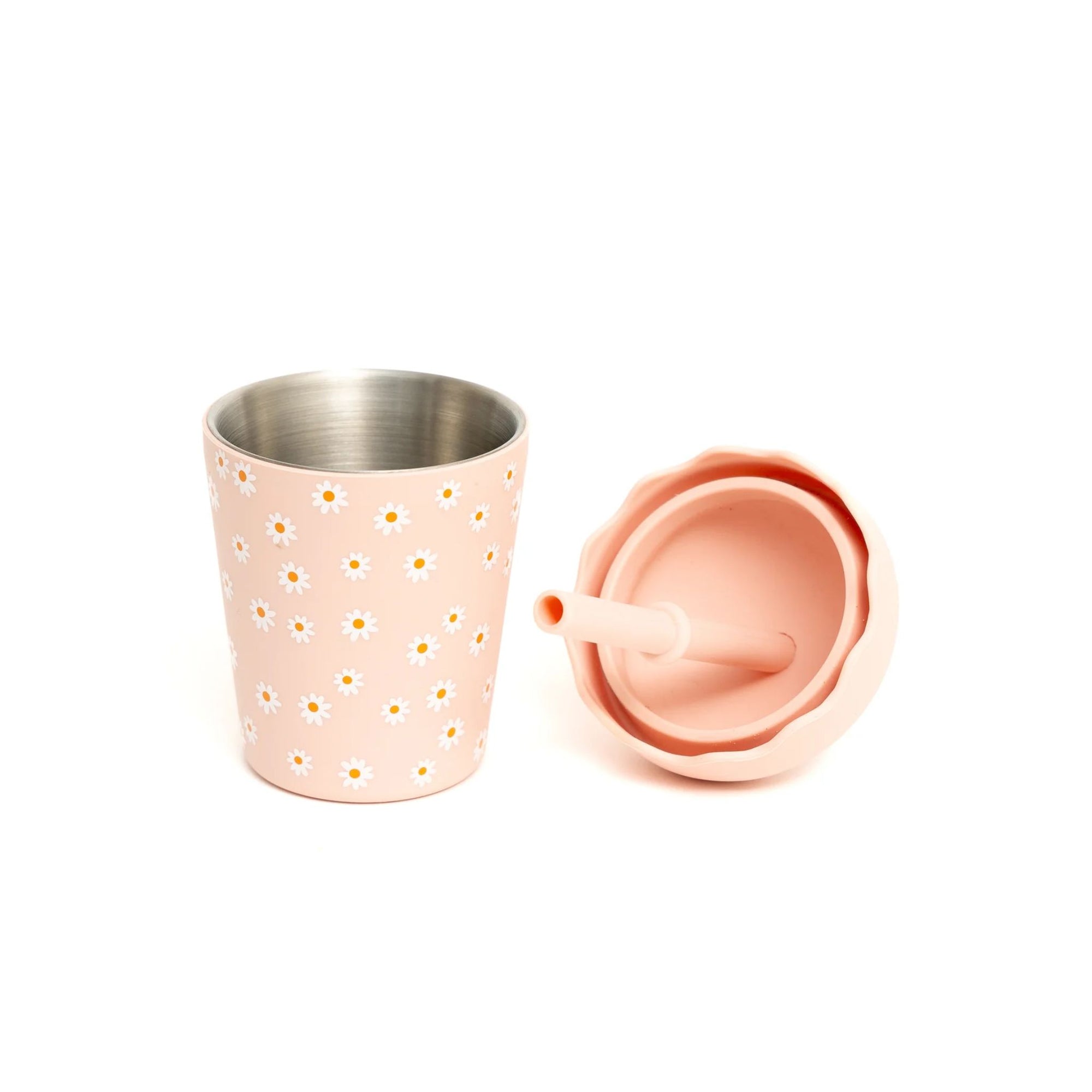 Pink Daisy Mini Smoothie Cup
