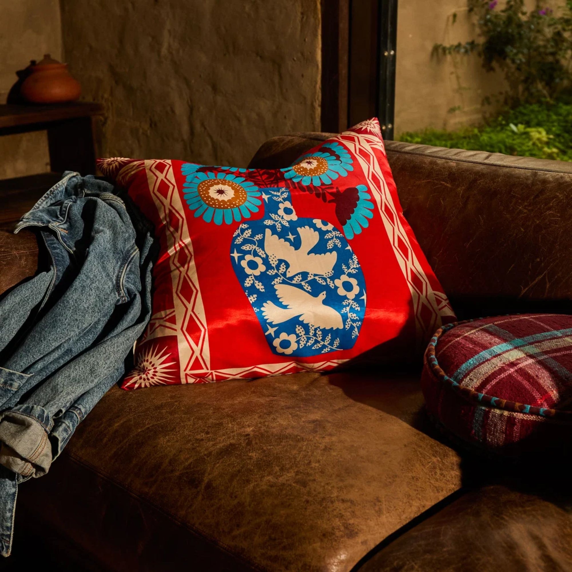 Cleo Cushion Poppy