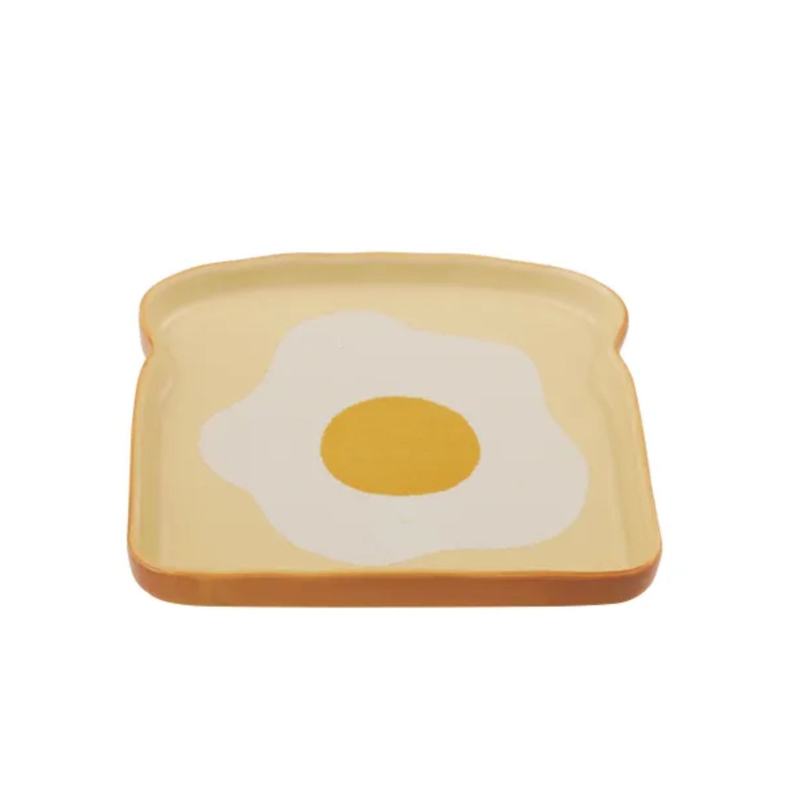 Egg On Toast Ceramic Plate