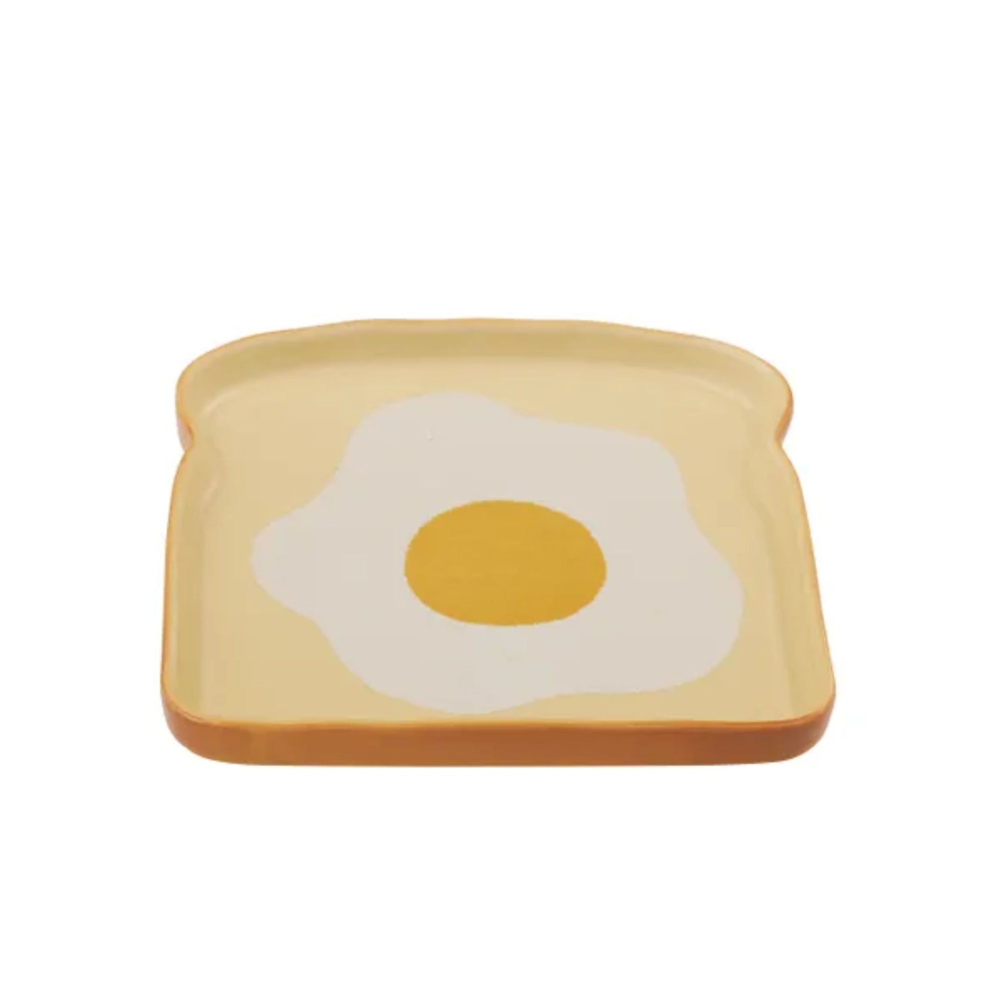 Egg On Toast Ceramic Plate
