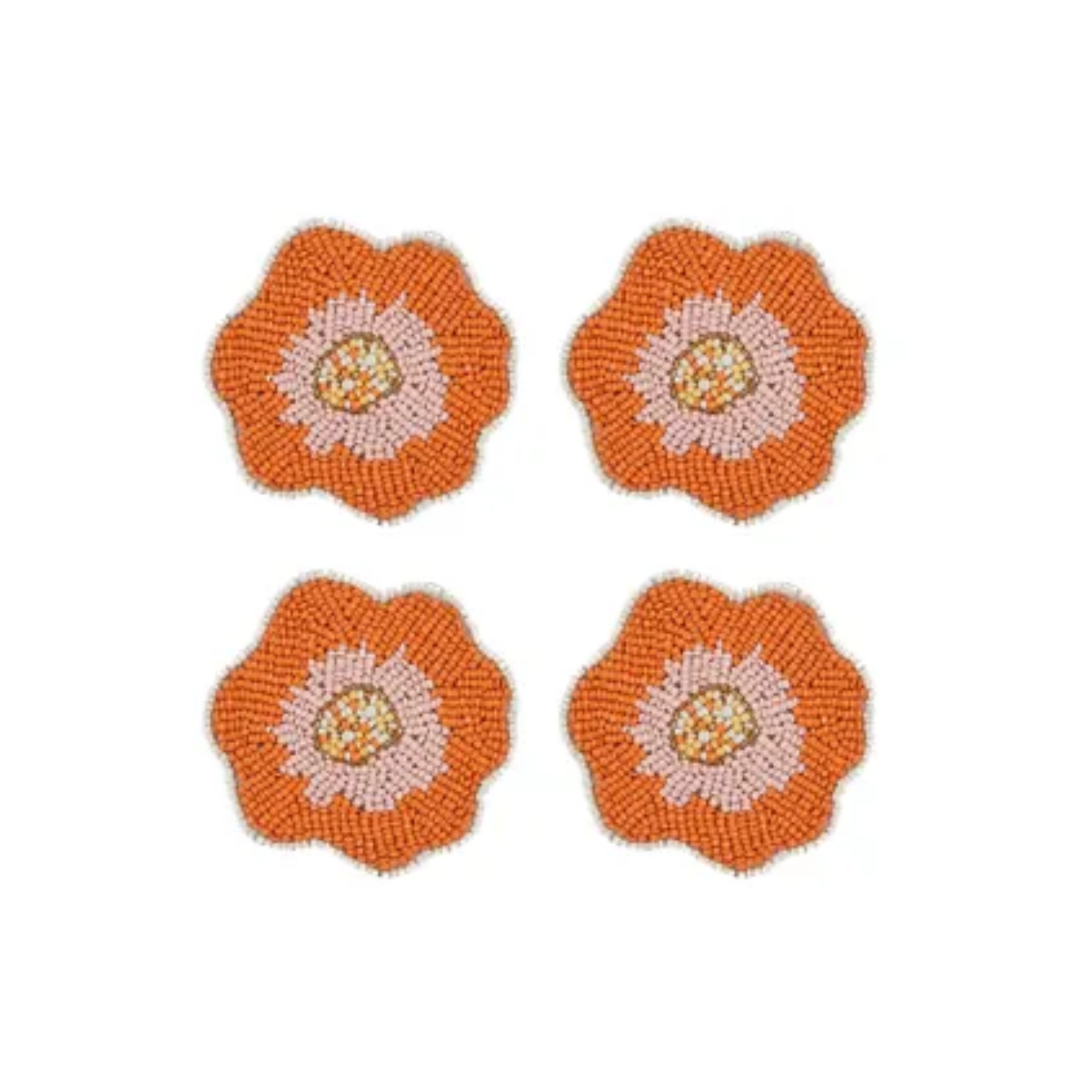 Flora Beaded Coaster Set