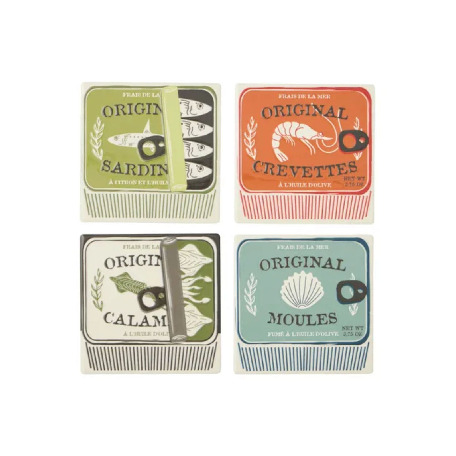Lisbon Ceramic Coaster Set