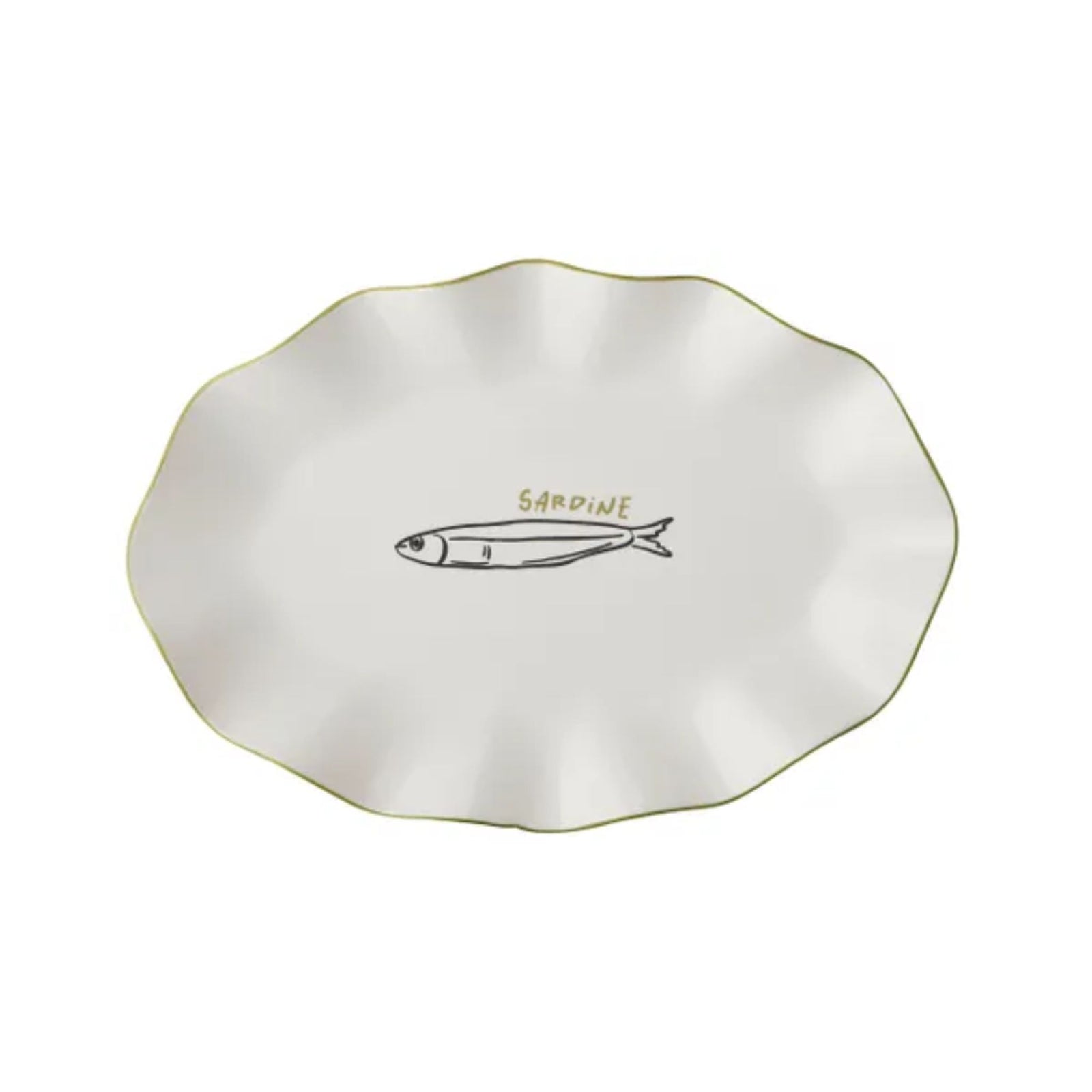 Mangiare Sardine Ceramic Platter