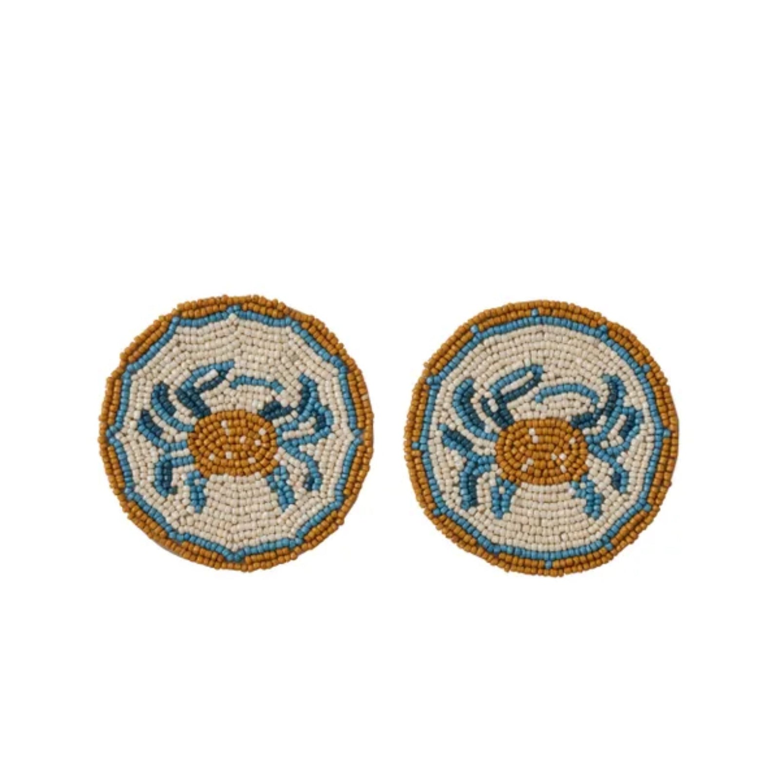 Morag Set of 2 Beaded Coaster Set