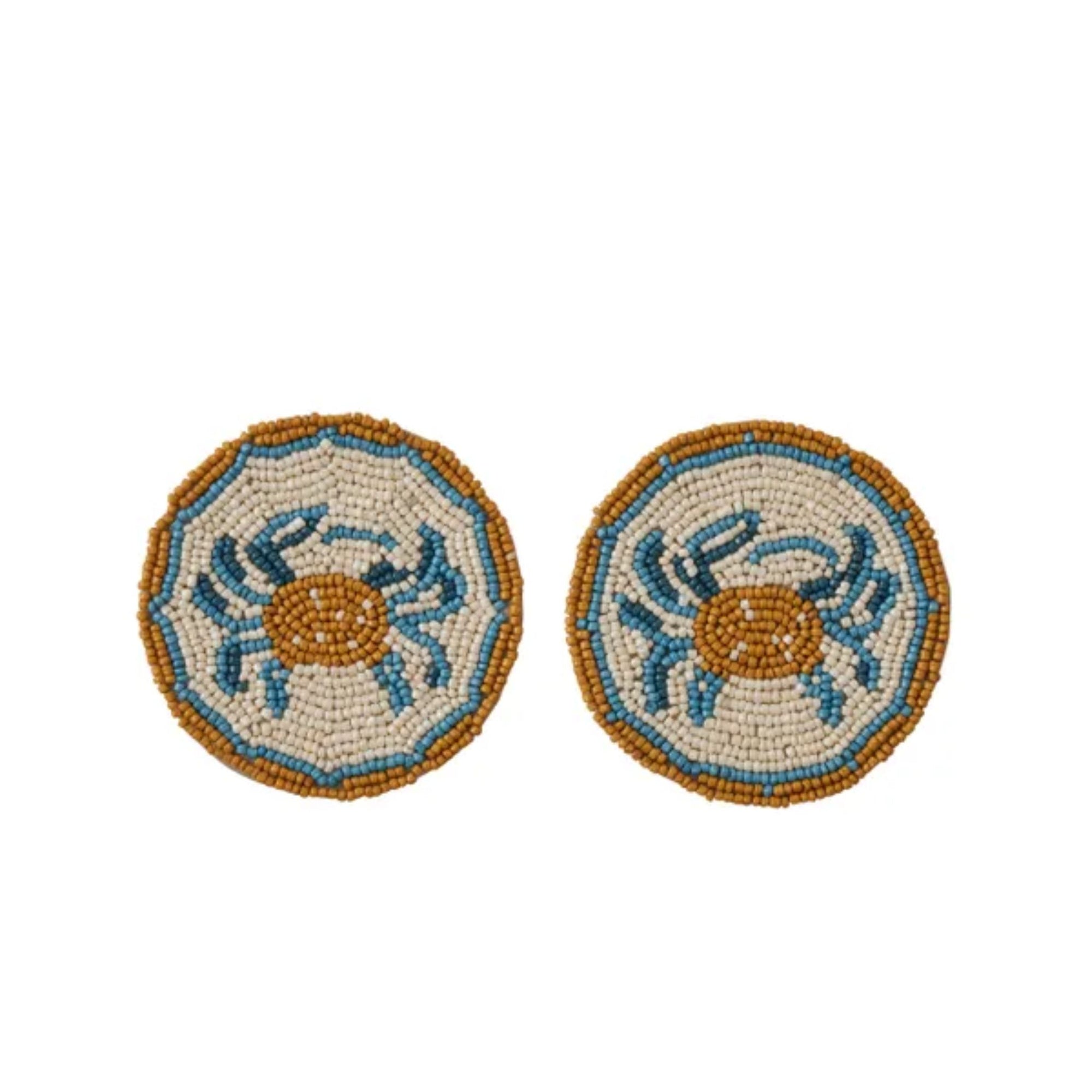 Morag Set of 2 Beaded Coaster Set