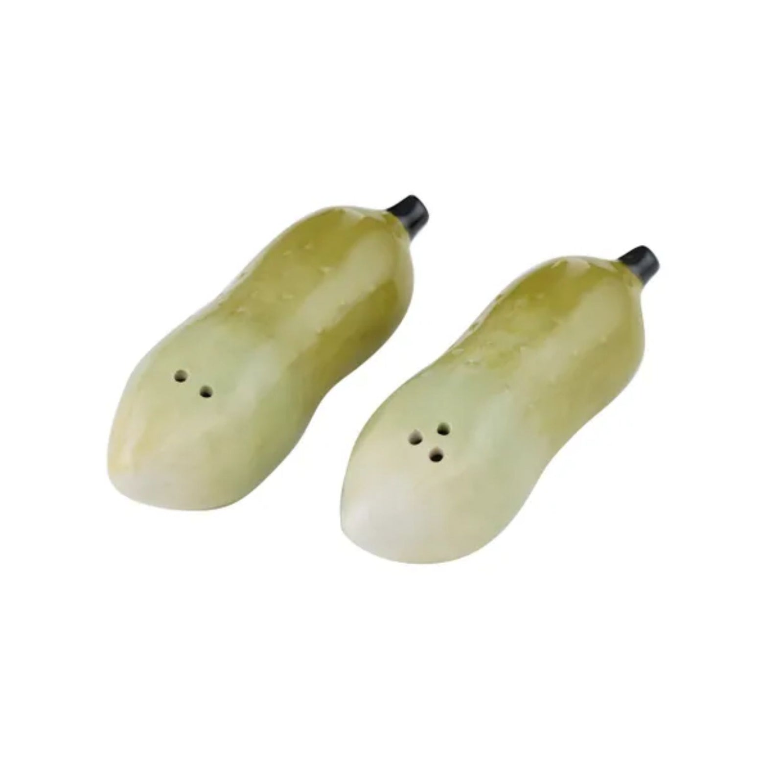 Pickle Ceramic Salt & Pepper Shaker Set