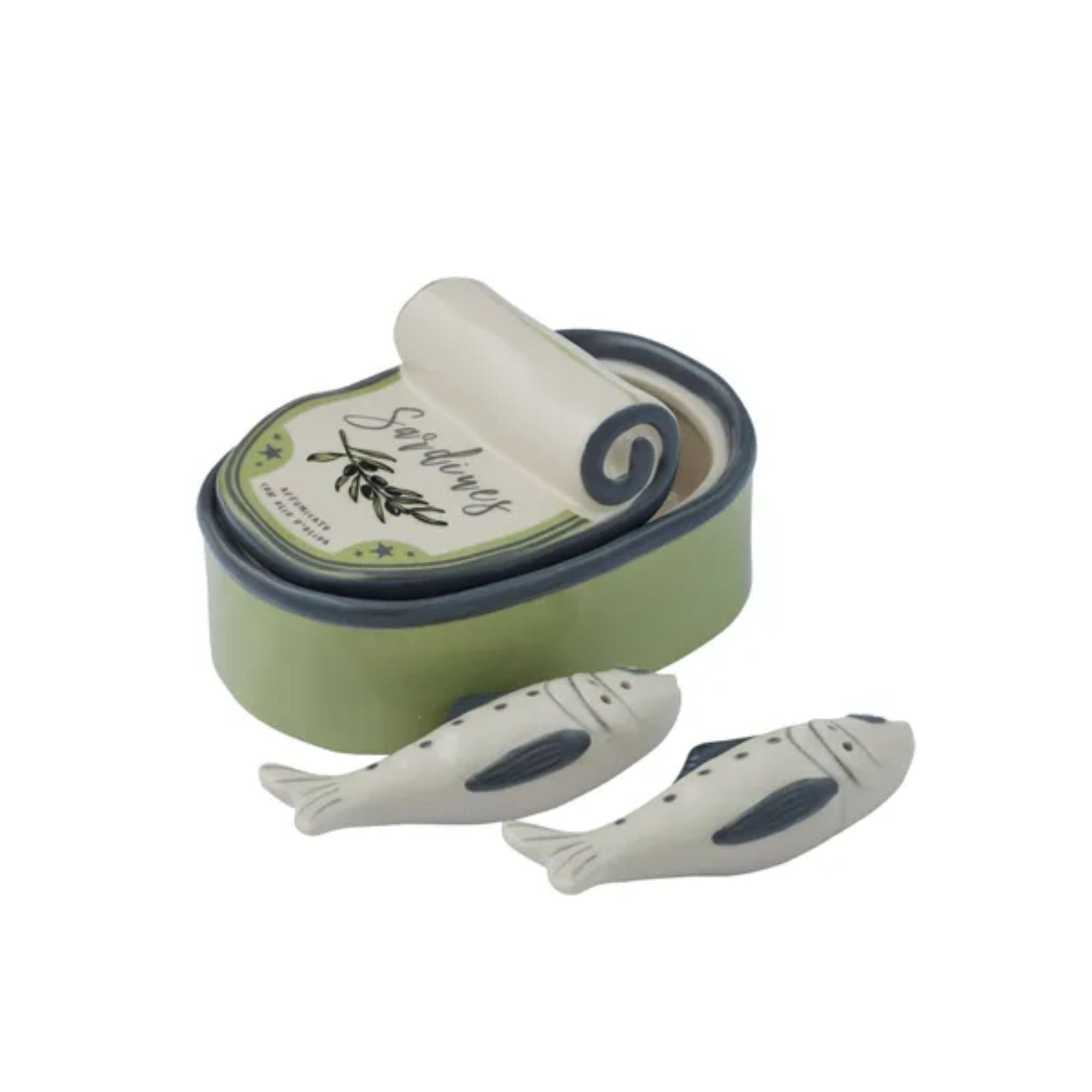 Sardina 3pc Ceramic Salt & Pepper Set