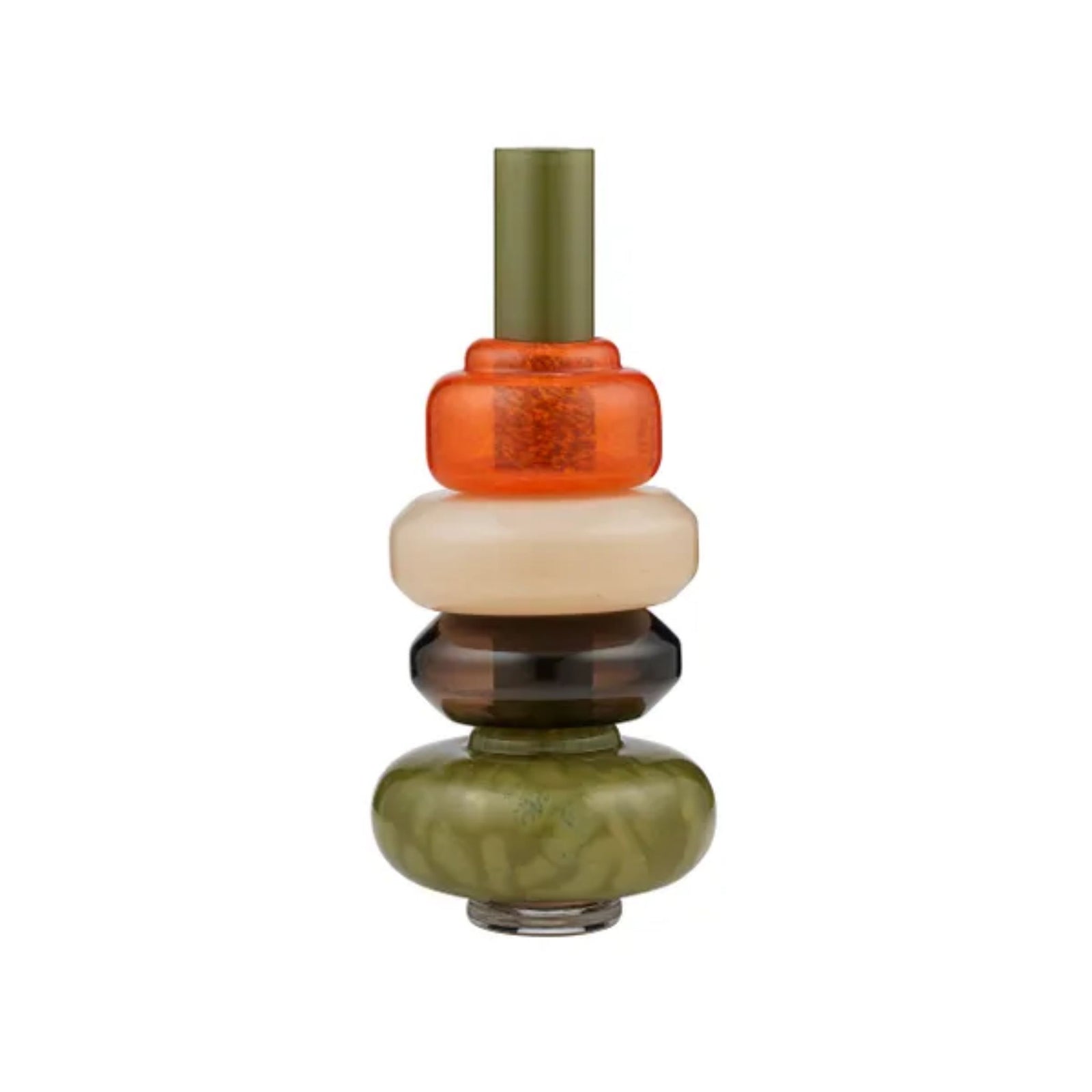 Sergio Glass Vase Olive