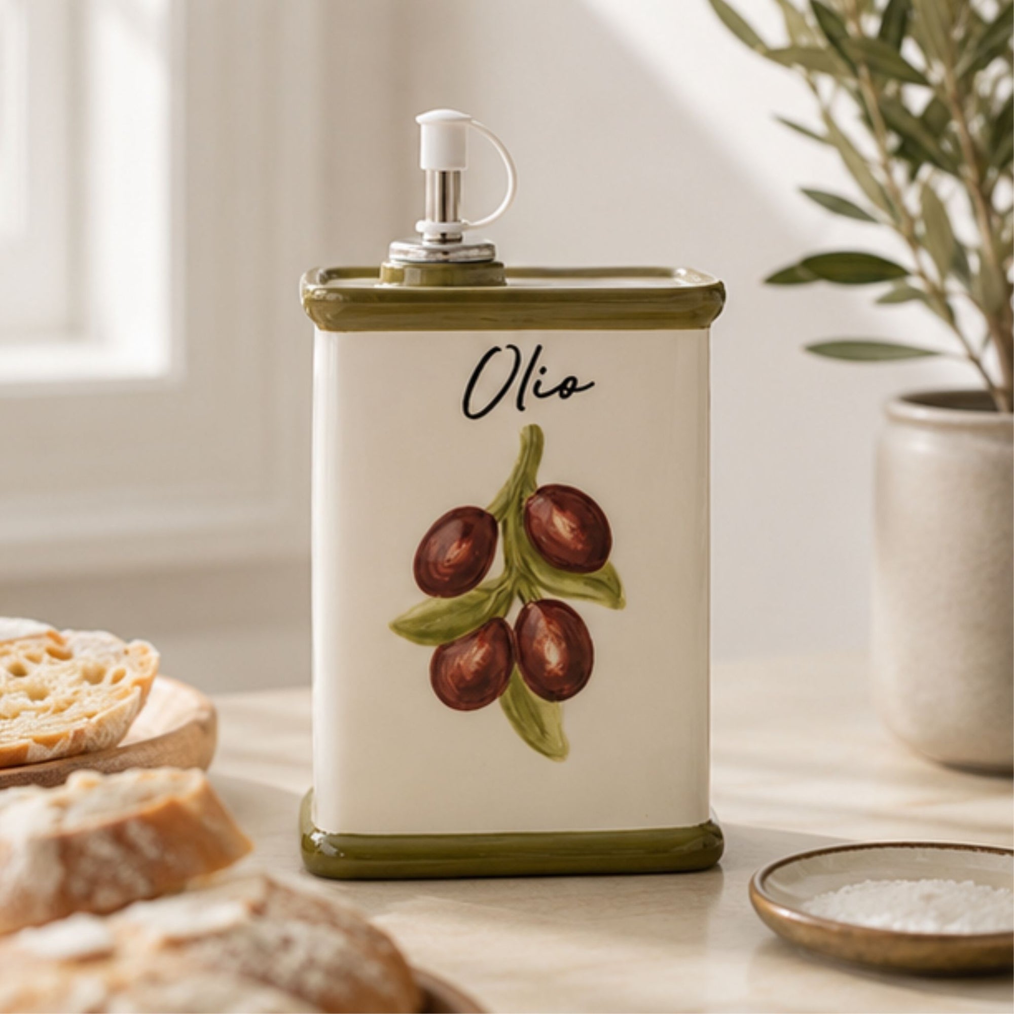 Uva Ceramic Oil Bottle