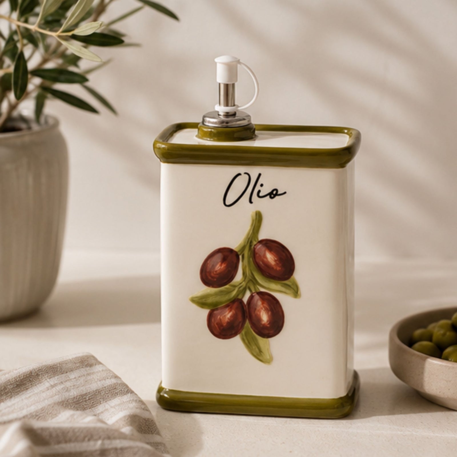 Uva Ceramic Oil Bottle