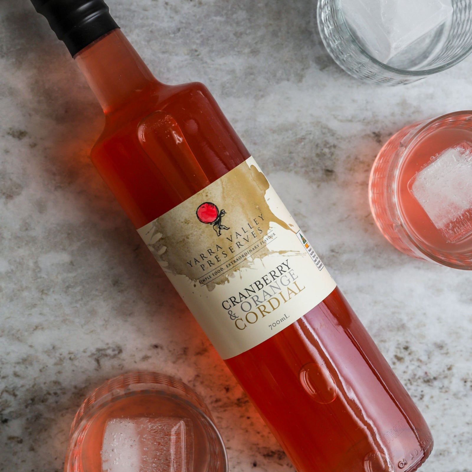 Cranberry and Orange Cordial