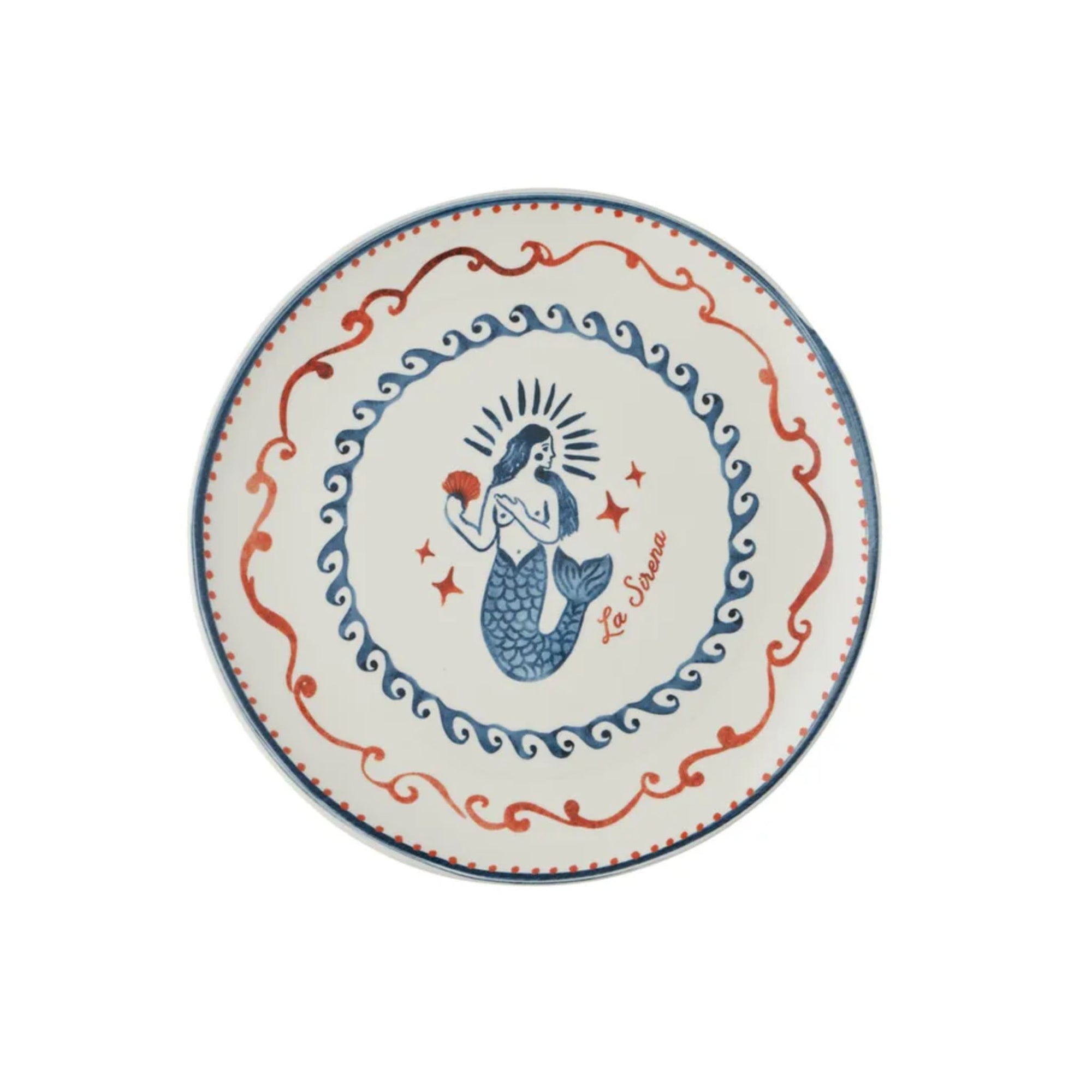 Ahoy Ceramic Platter Round