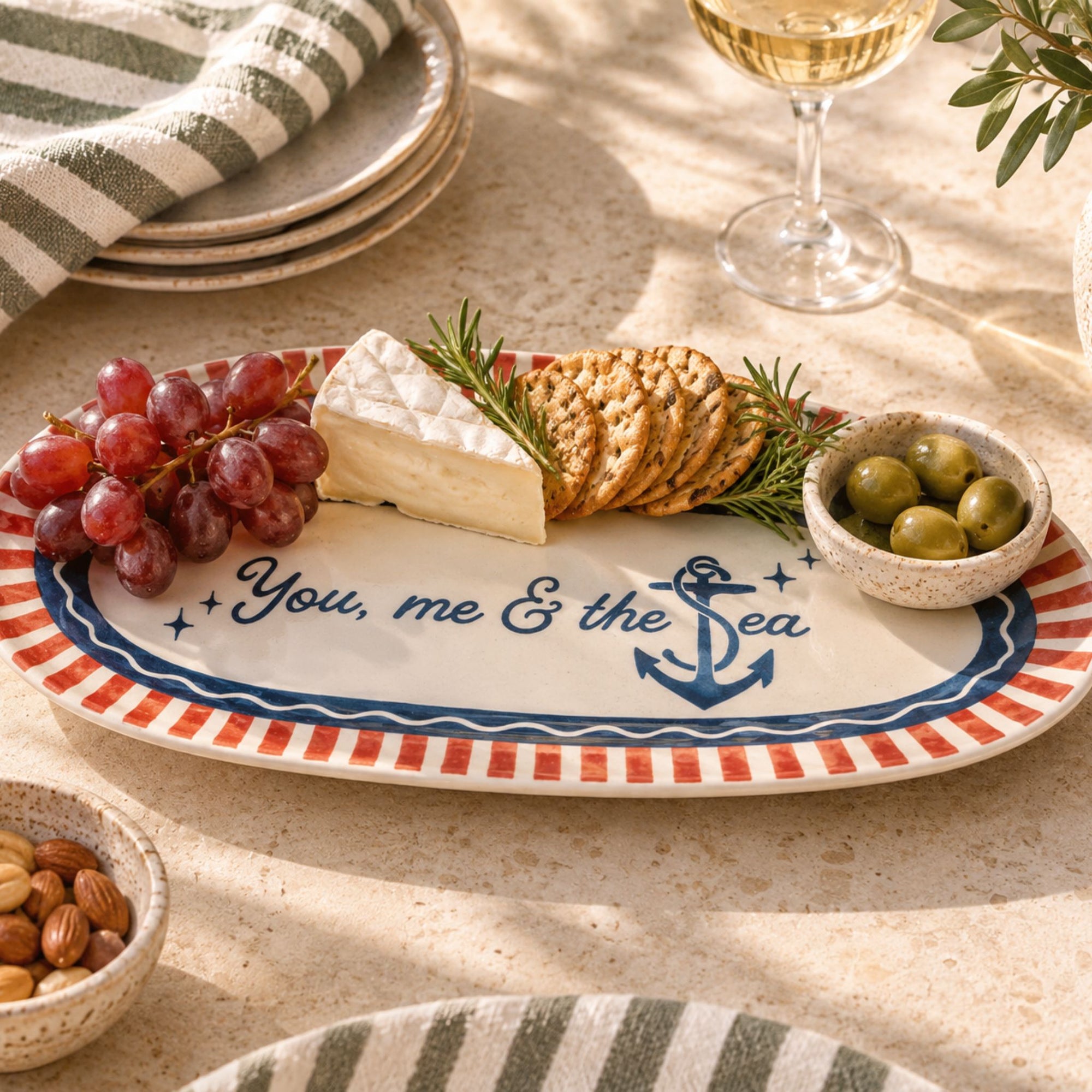 Ahoy Ceramic Platter
