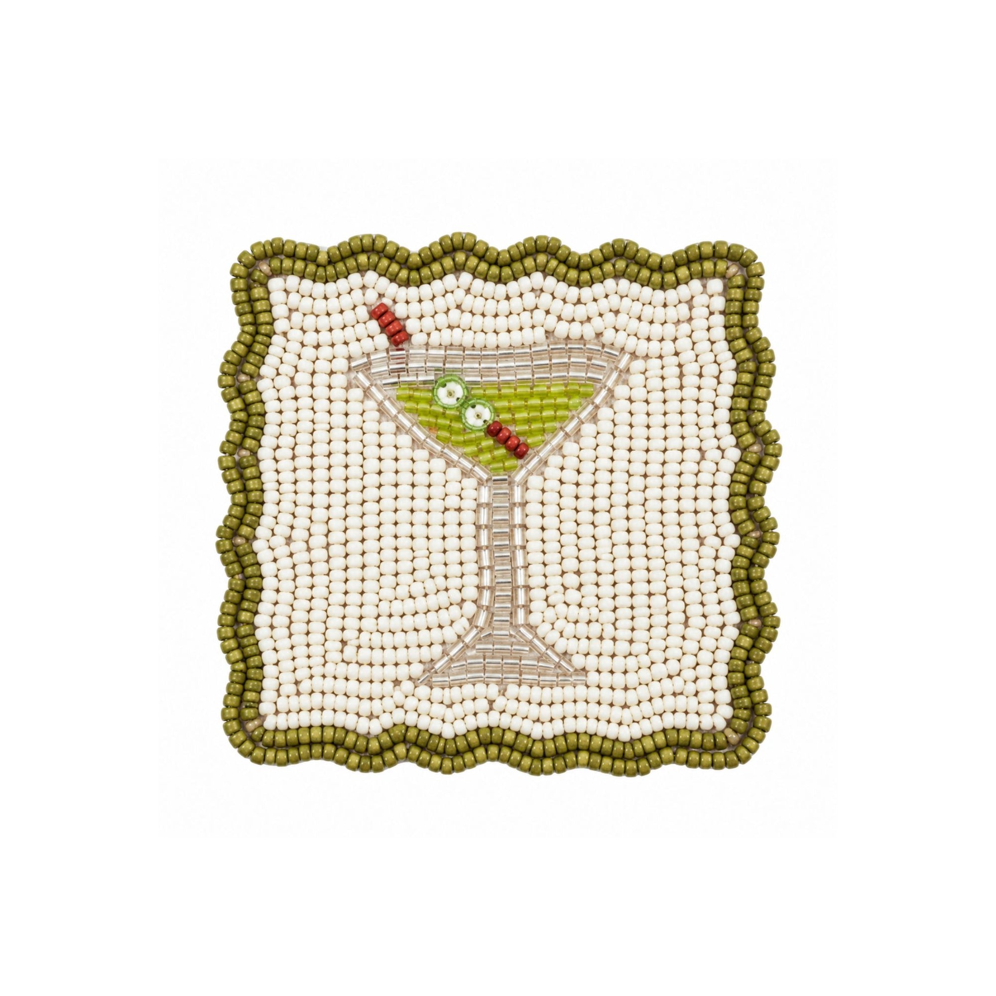 Ciao Martini Beaded Coaster