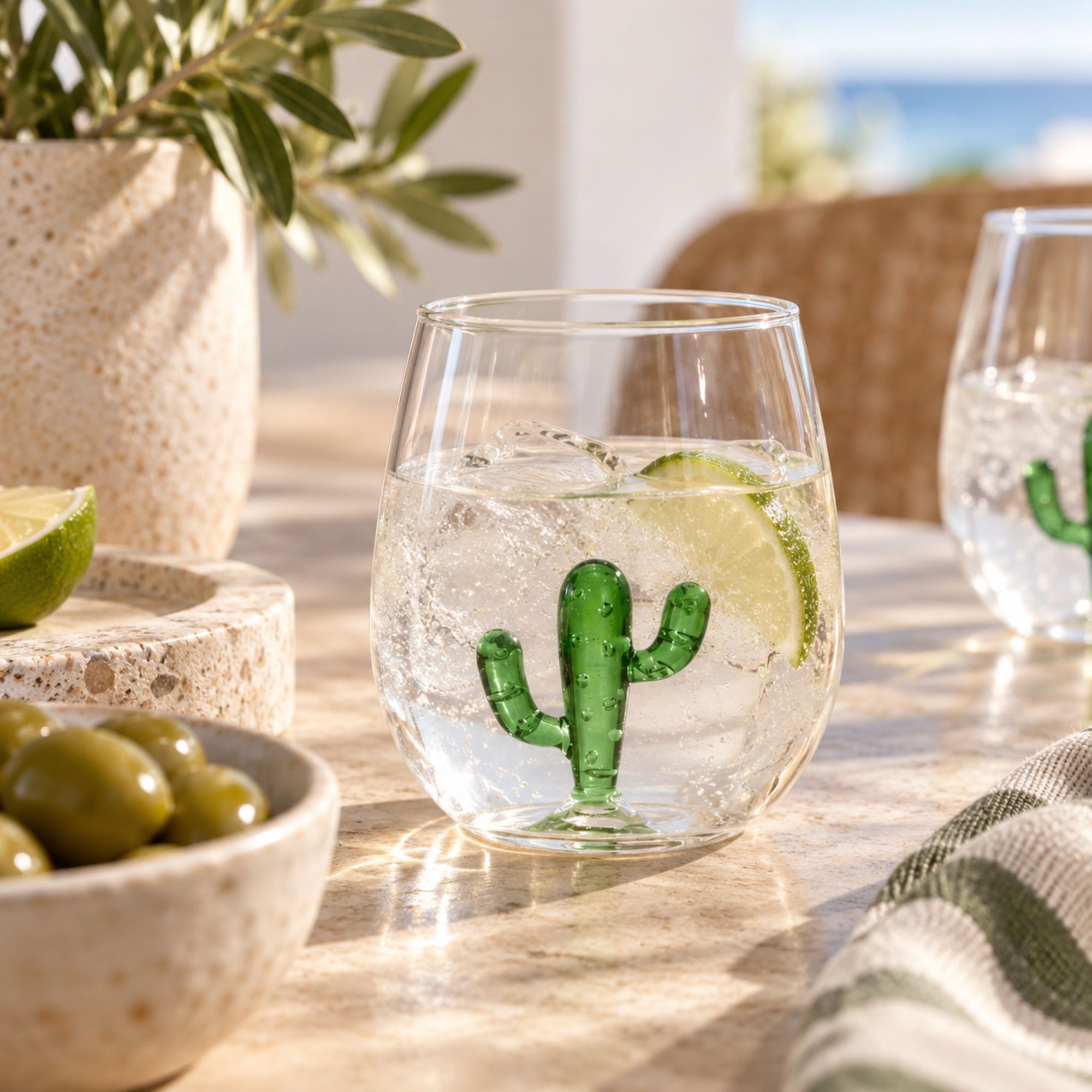 Cactus Glass Tumbler