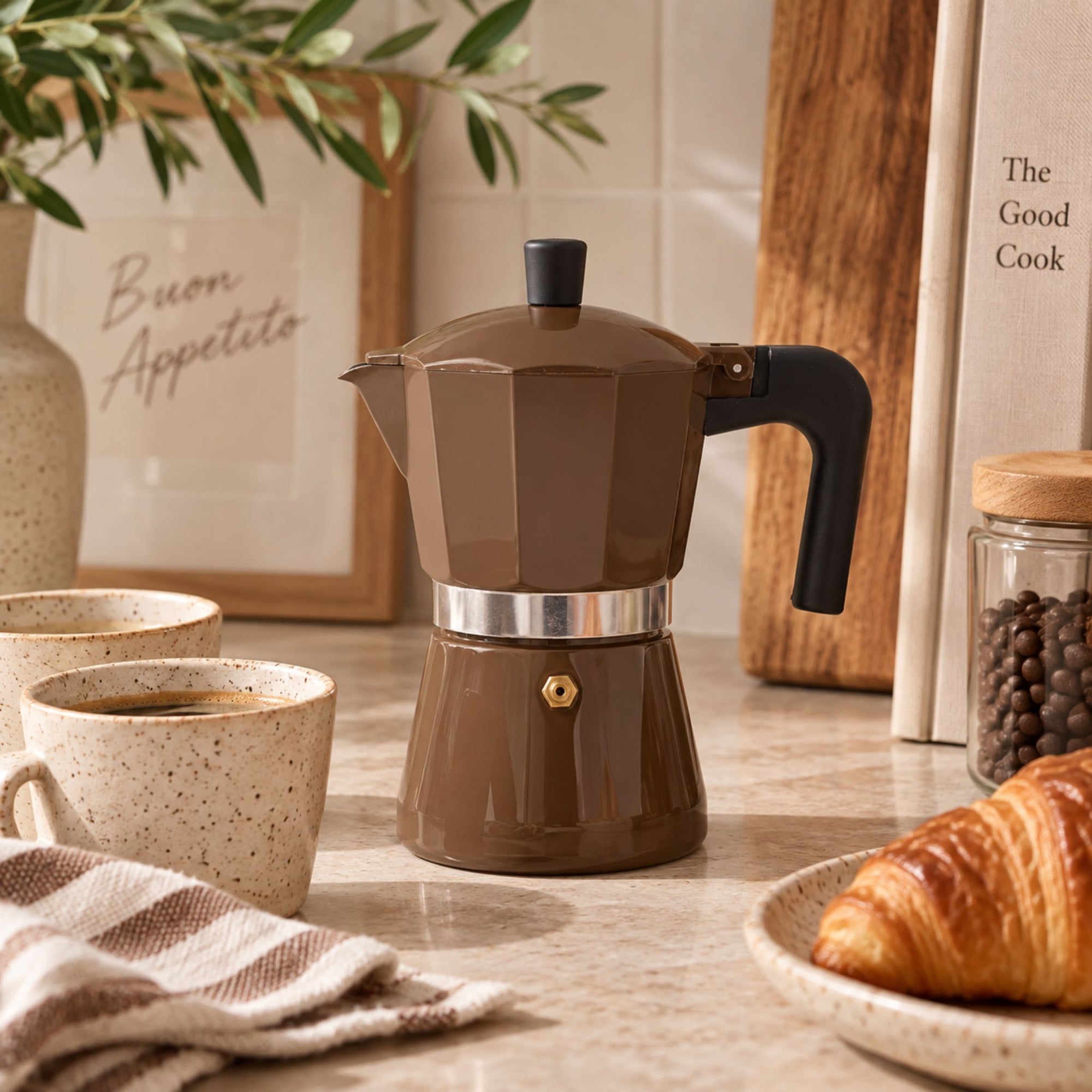 Nero Stovetop Espresso Maker Chocolate