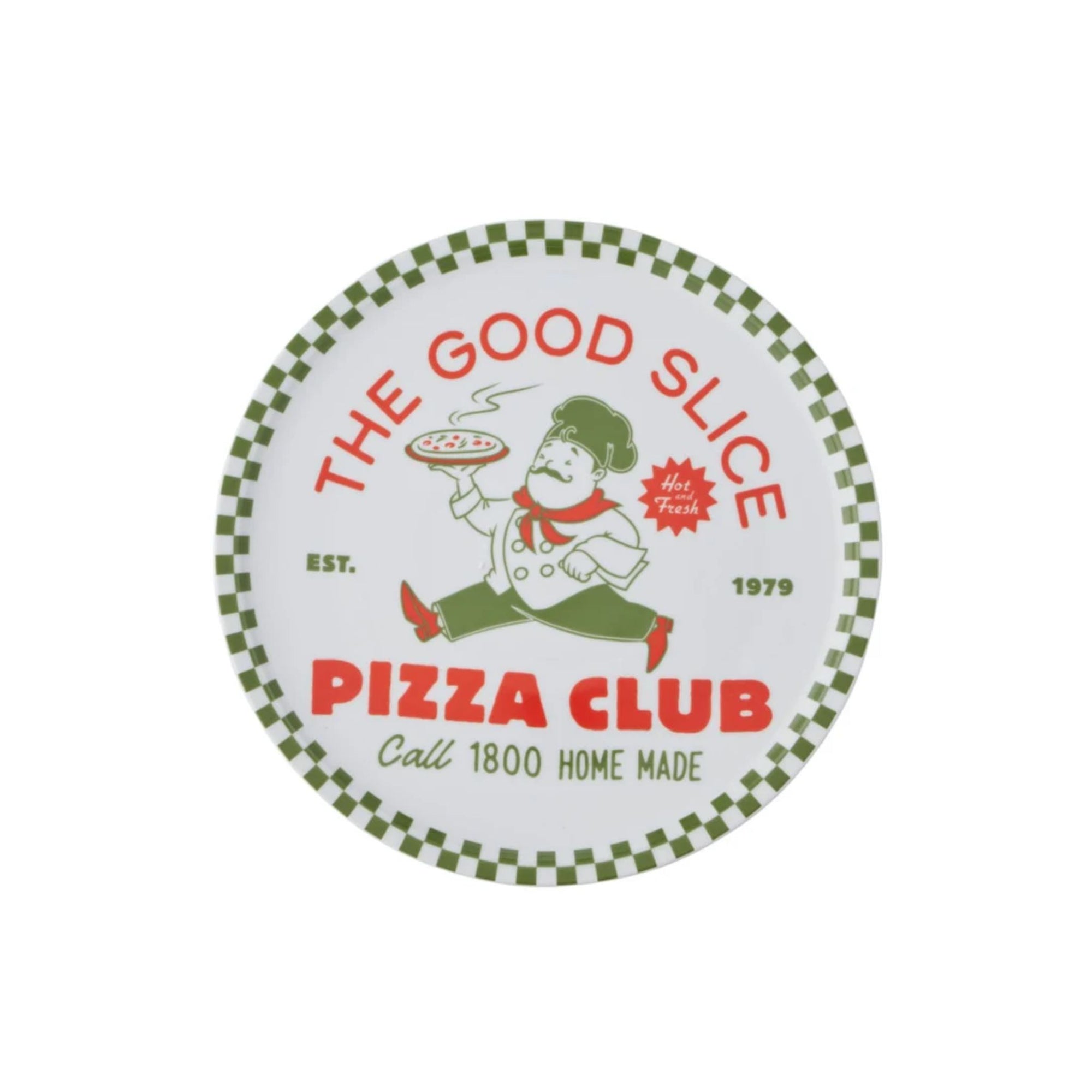 Pizza Club Ceramic Round Platter