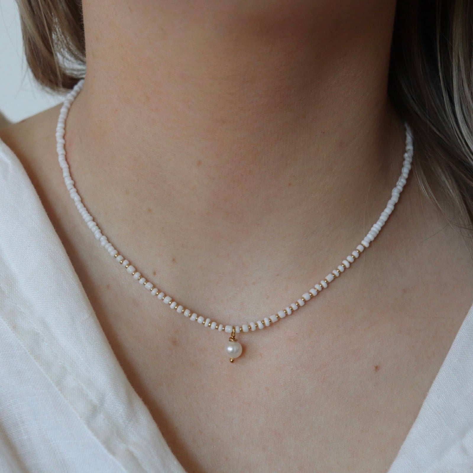 You Necklace Pendant Pearl