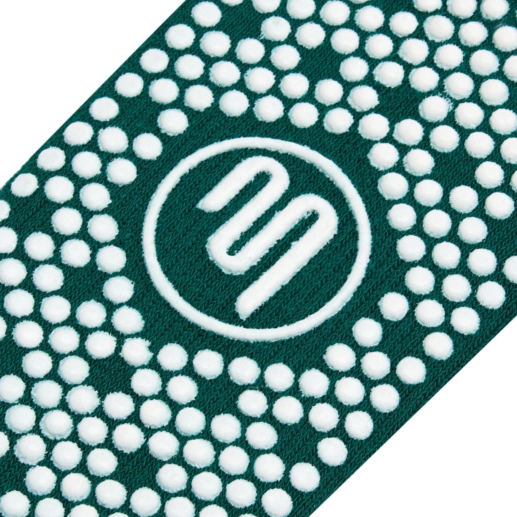 Crew Non Slip Grip Socks - Emerald Oat Stripe