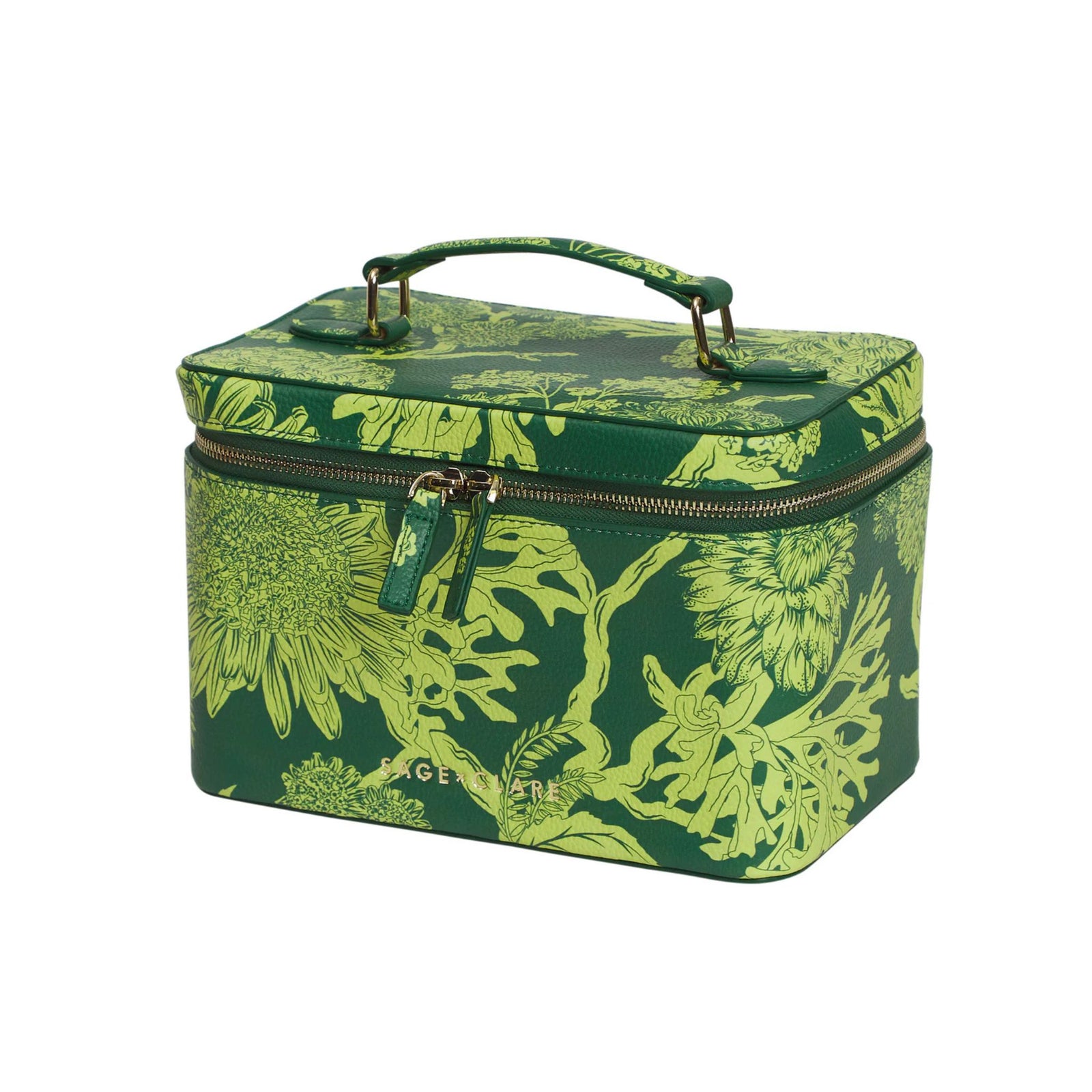 Delphine Large Vanity Case - Anise